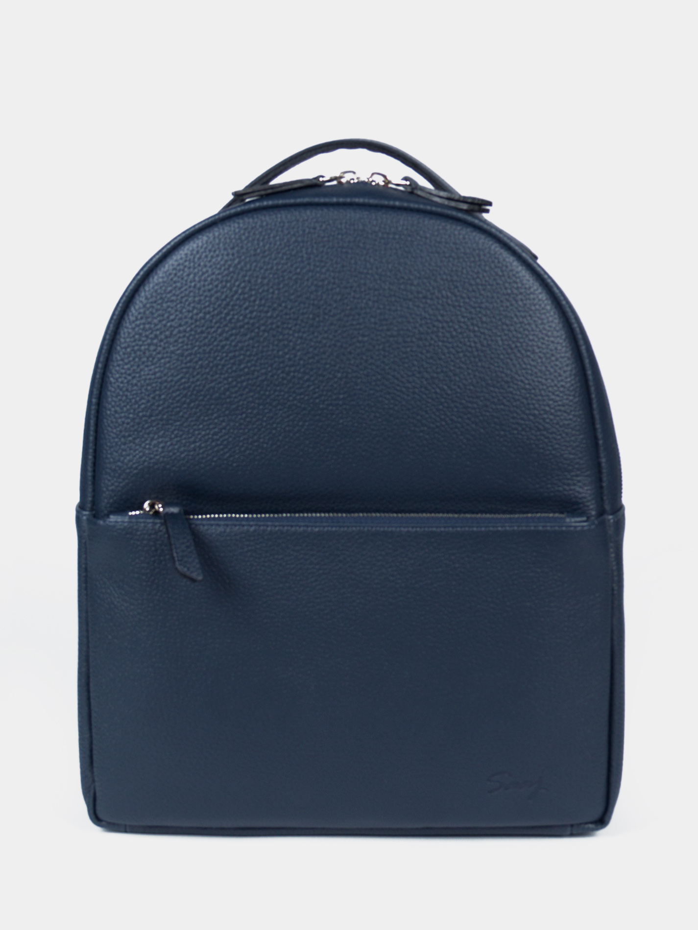 Кожаный рюкзак для планшета 11 дюймов синего цвета