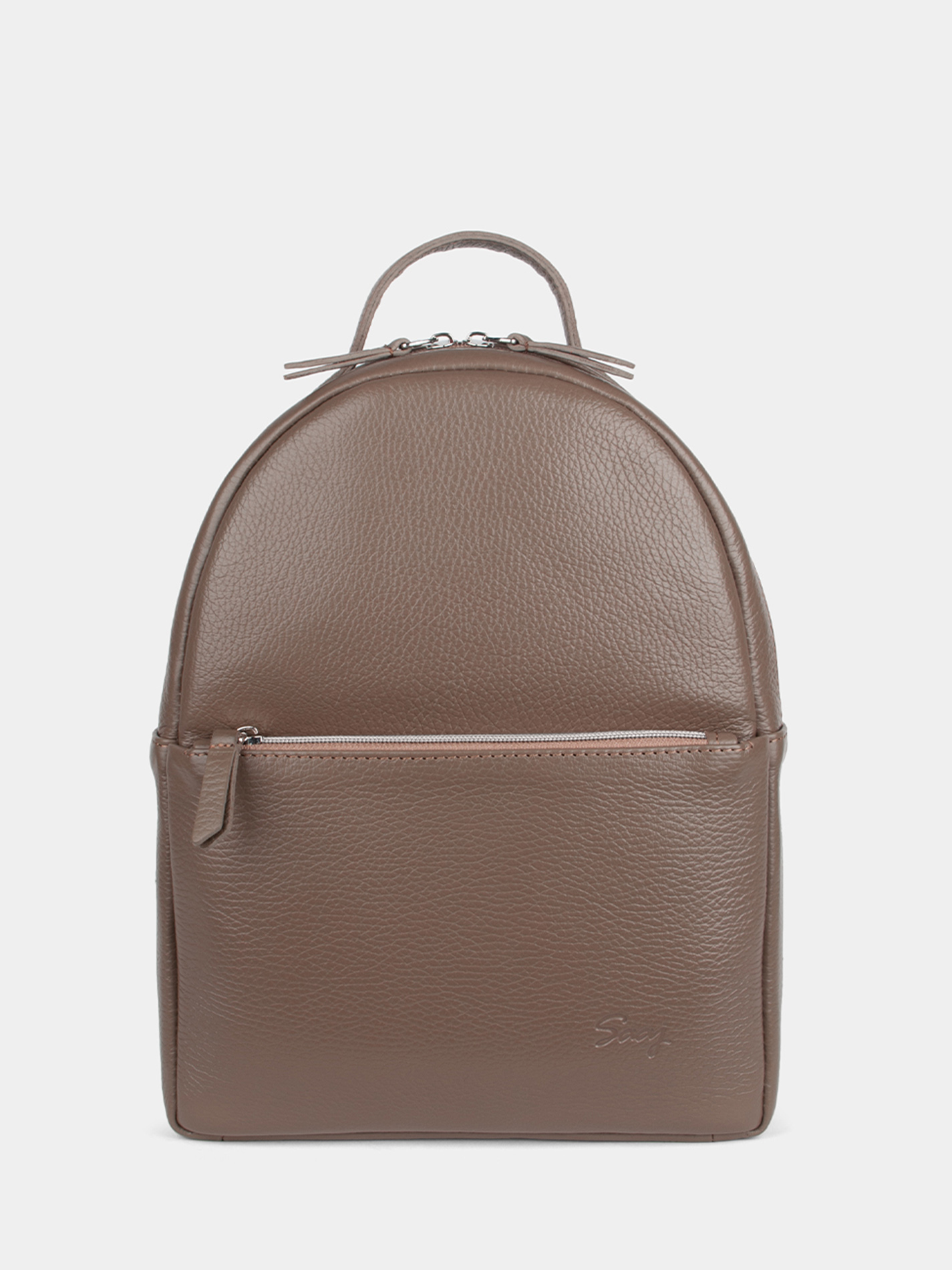 1 Кожаный рюкзак 9.7 дюймов цвета темный тауп