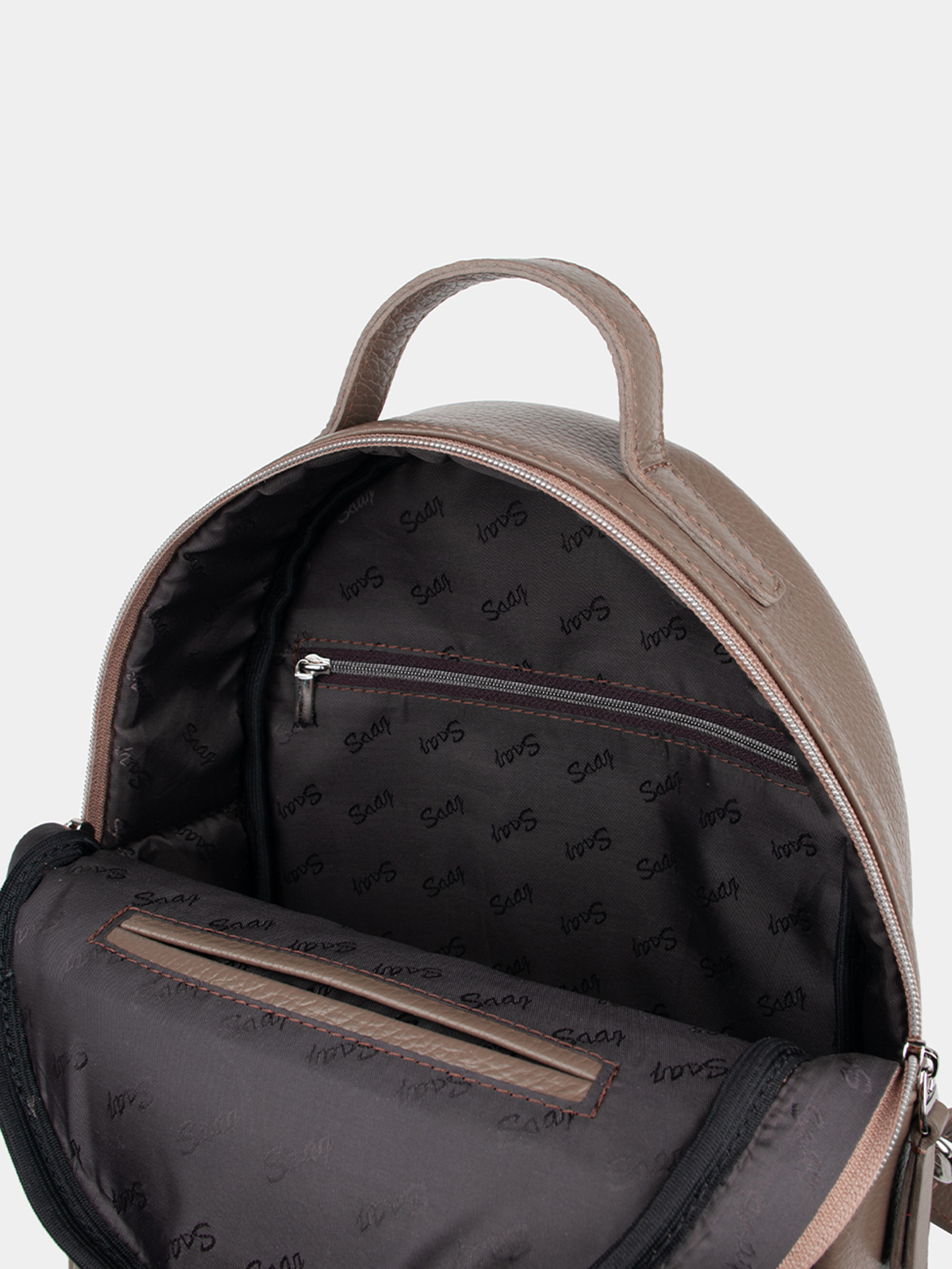 1 Кожаный рюкзак 9.7 дюймов цвета темный тауп