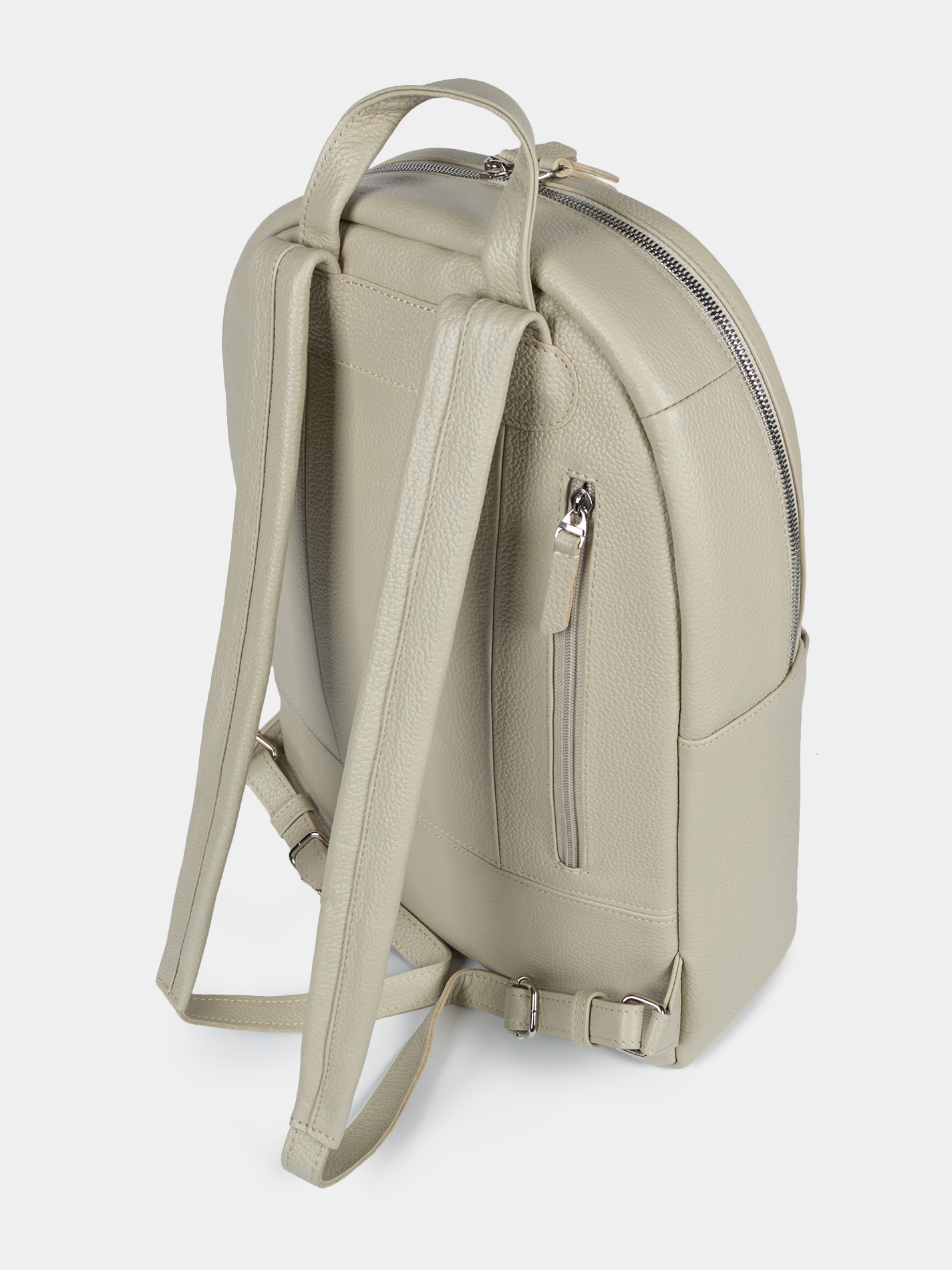 1 Кожаный рюкзак молочного цвета для ноутбука 14 дюймов