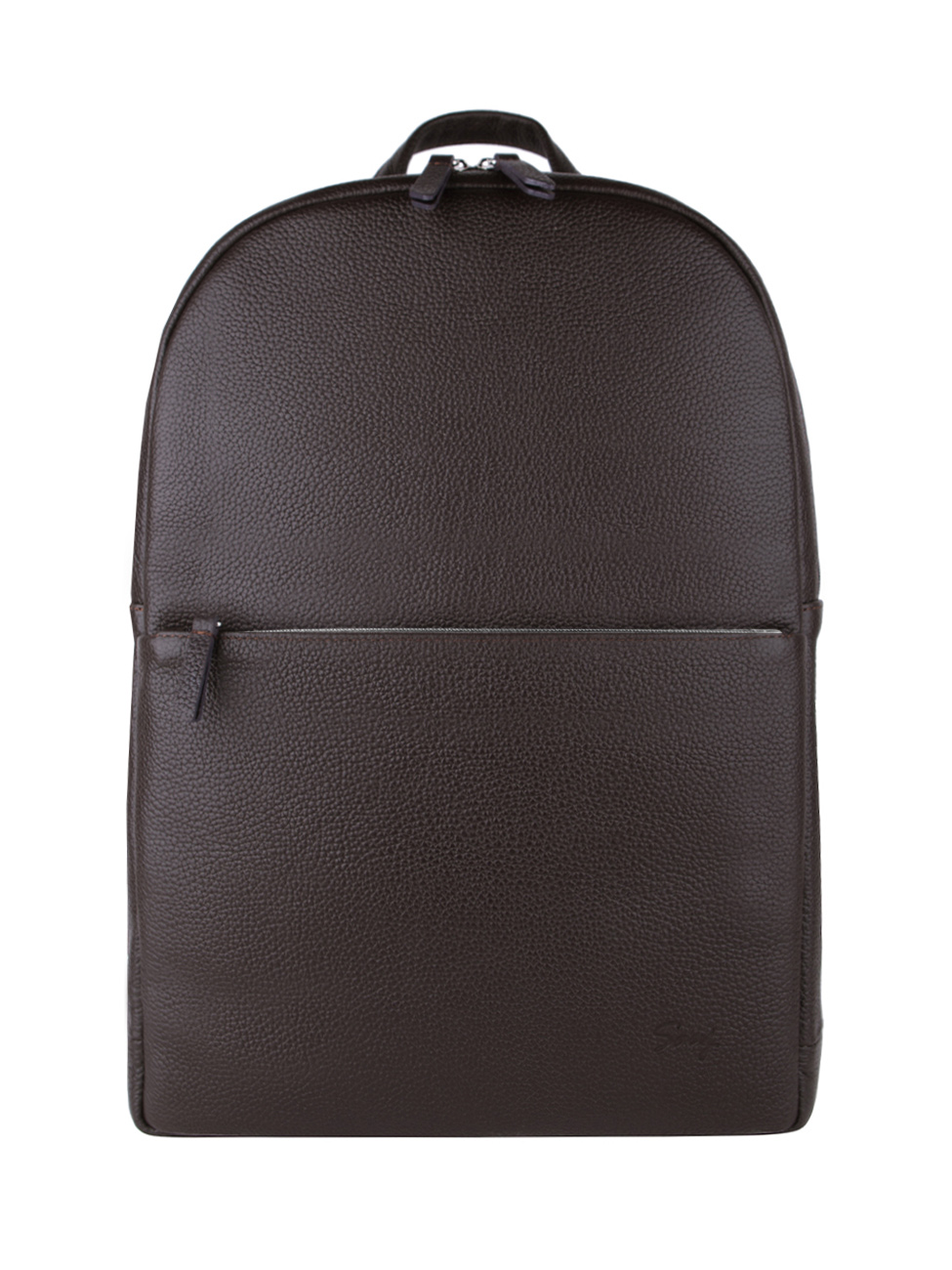 Кожаный рюкзак для ноутбука 14 дюймов коричневого цвета