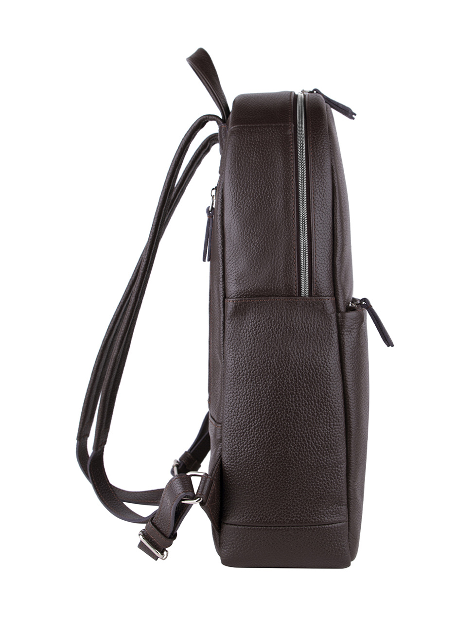 Кожаный рюкзак для ноутбука 14 дюймов коричневого цвета