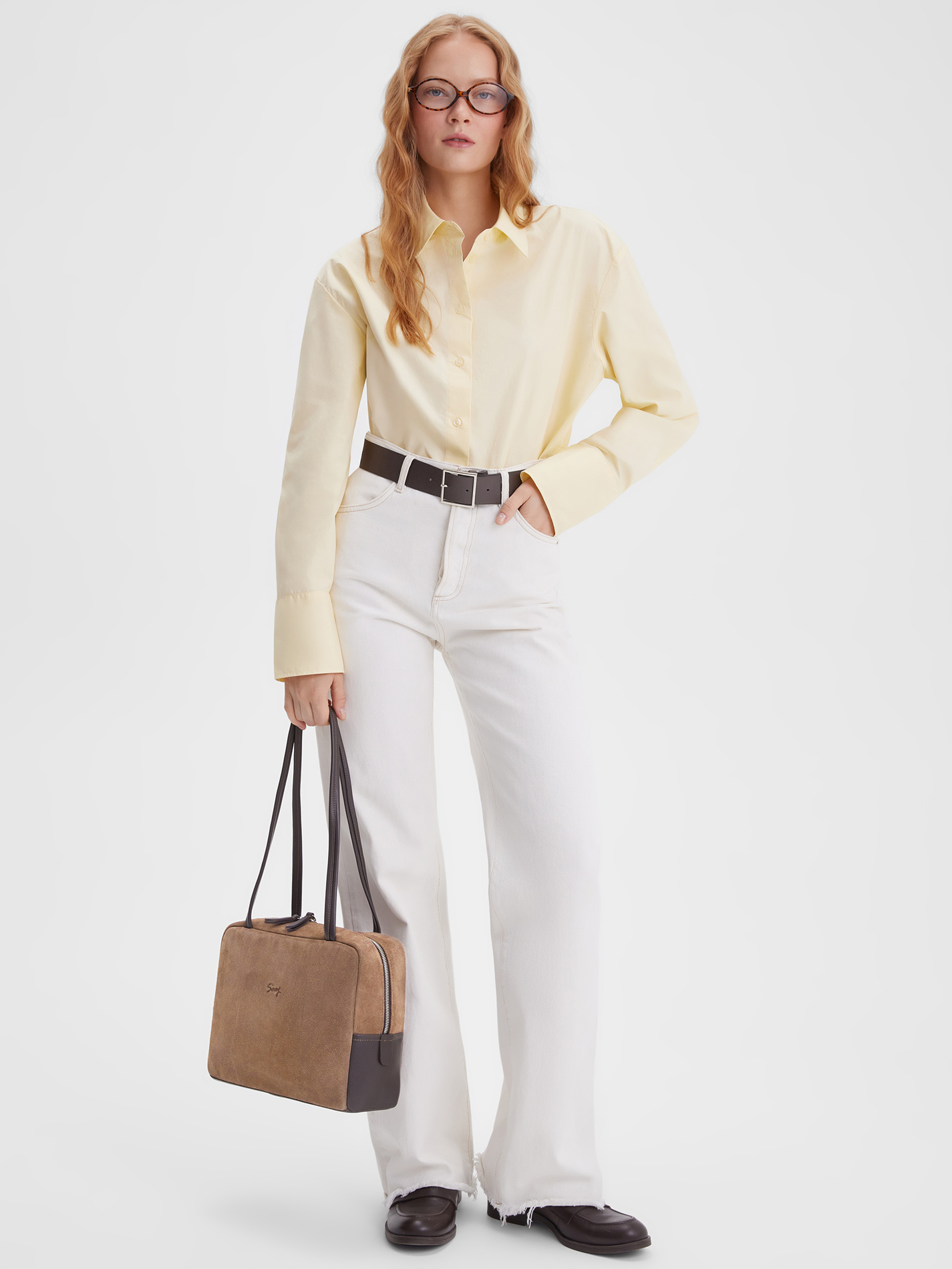 Замшевая сумка Айтишница MINI бренда SAAJ