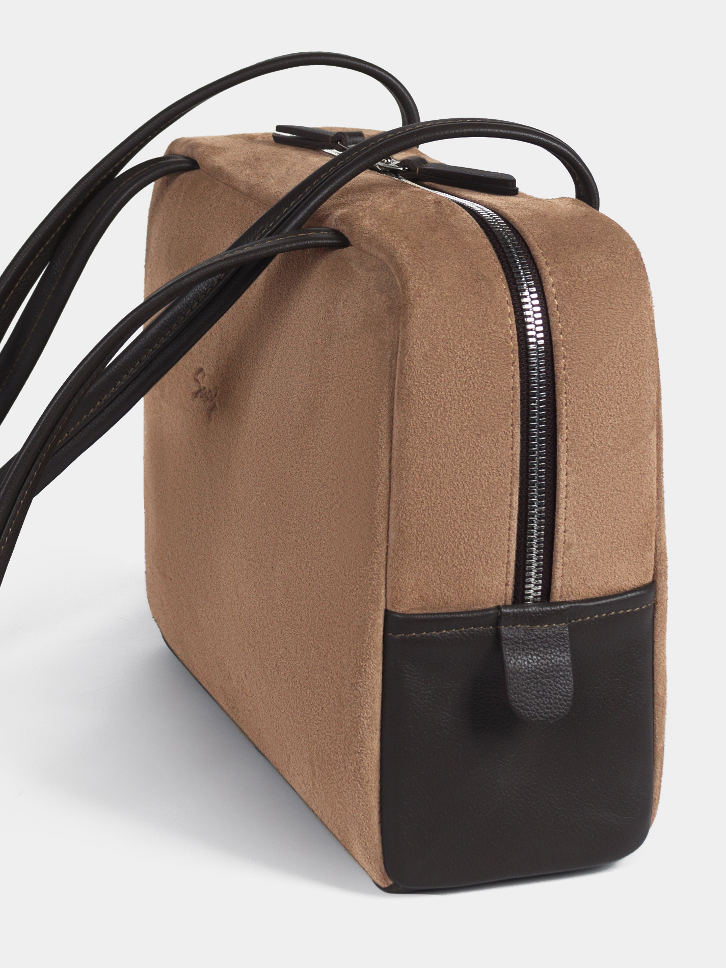 Сумка Айтишница MINI 11 дюймов Замшевая сумка Айтишница MINI цвета какао для планшета 11 дюймов