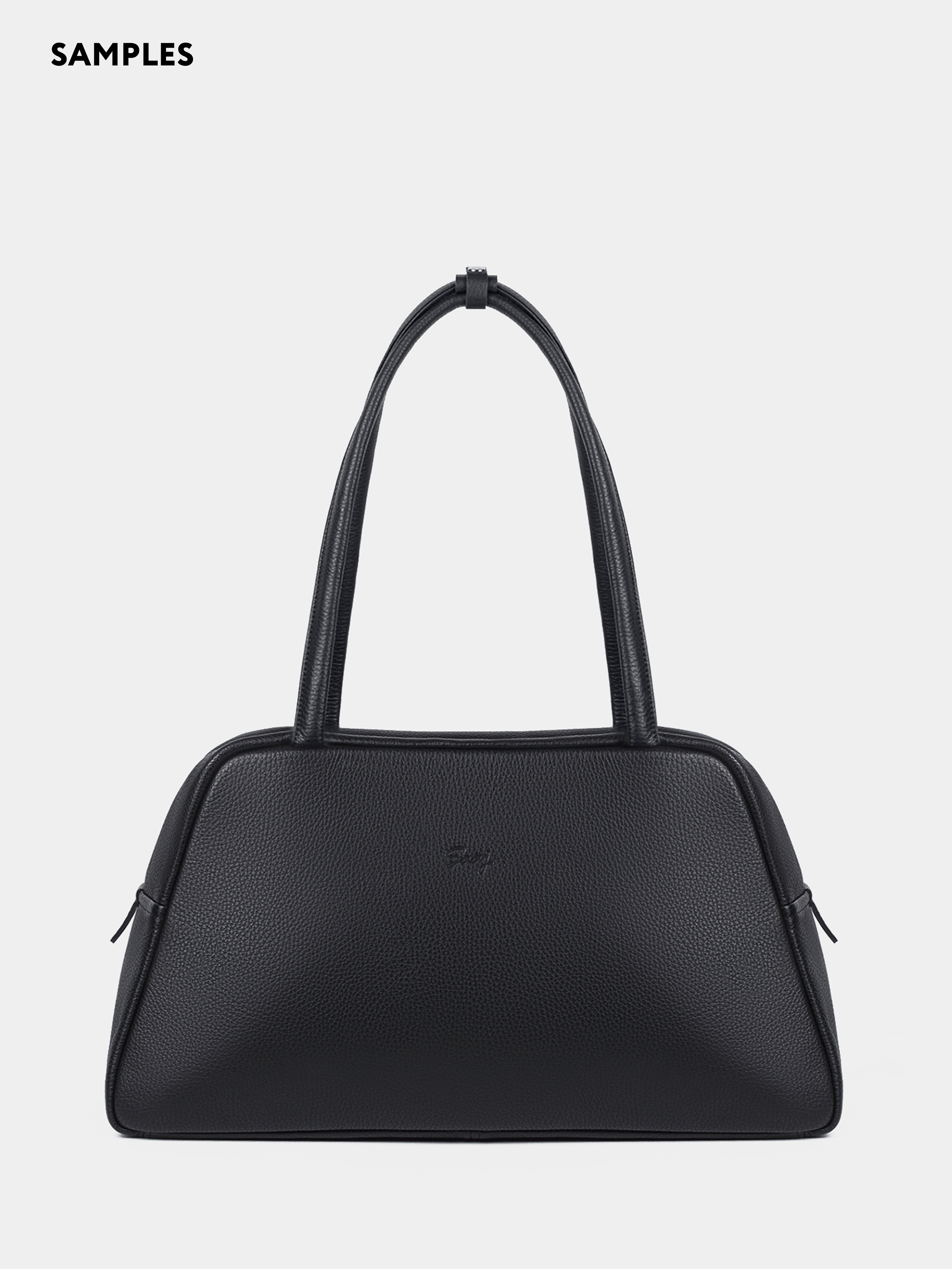 Кожаная сумка для ноутбука 14 дюймов черного цвета