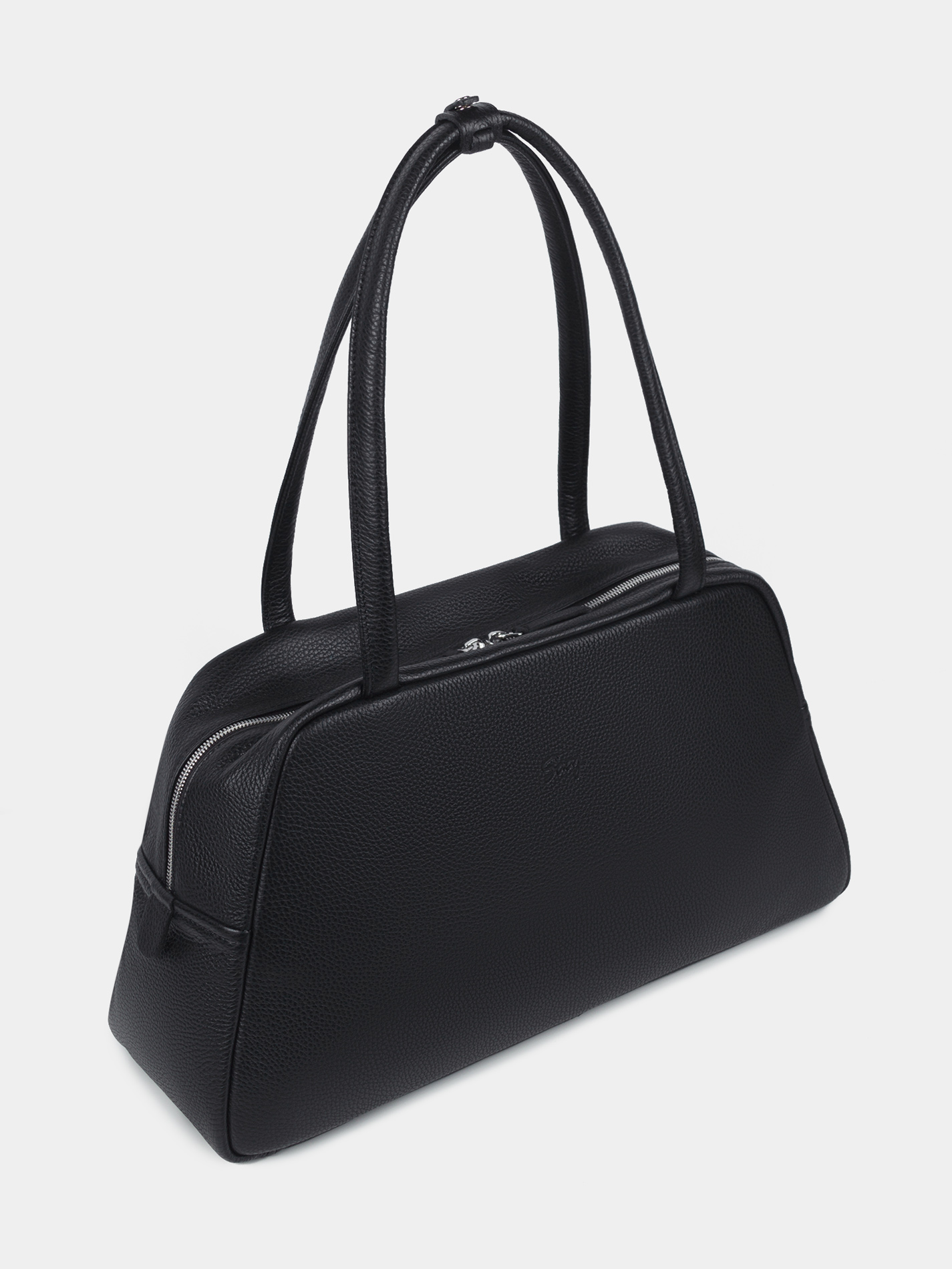 Кожаная сумка для ноутбука 14 дюймов черного цвета