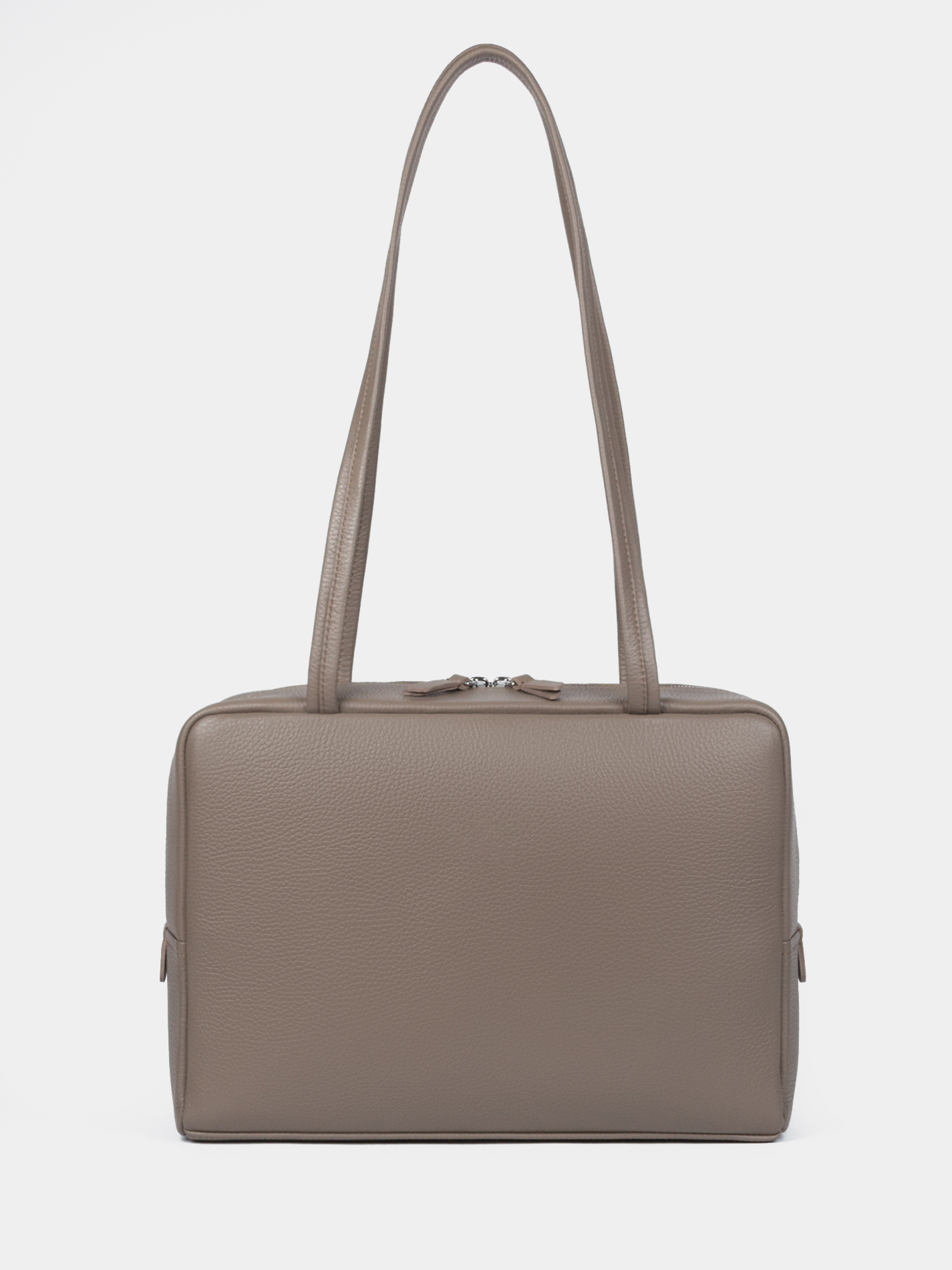 Сумка Айтишница 14 дюймов Кожаная сумка Айтишница 14 дюймов цвета темный тауп