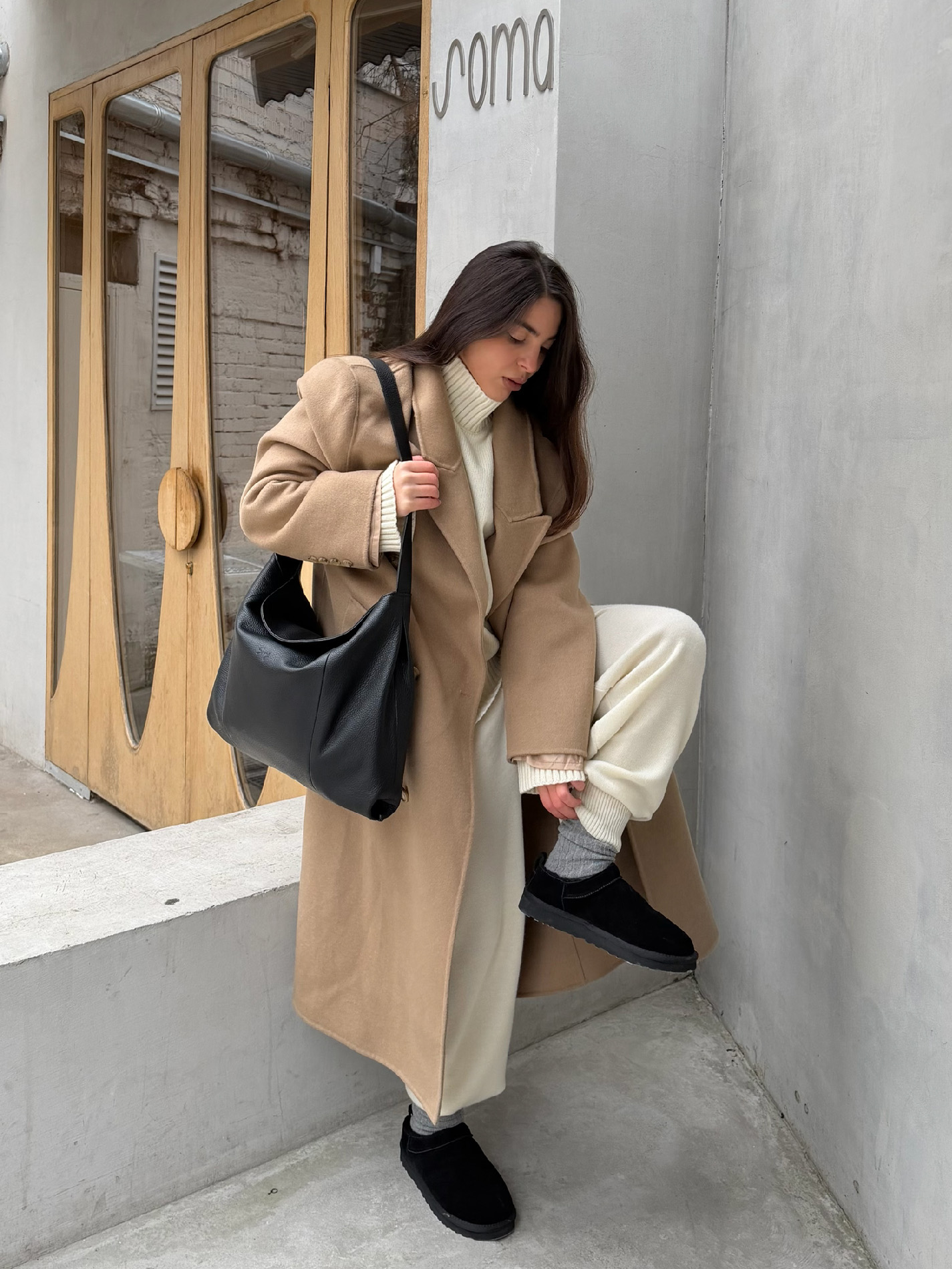 Шоппер 16 дюймов Кожаный шоппер для ноутбука 16 дюймов черного цвета