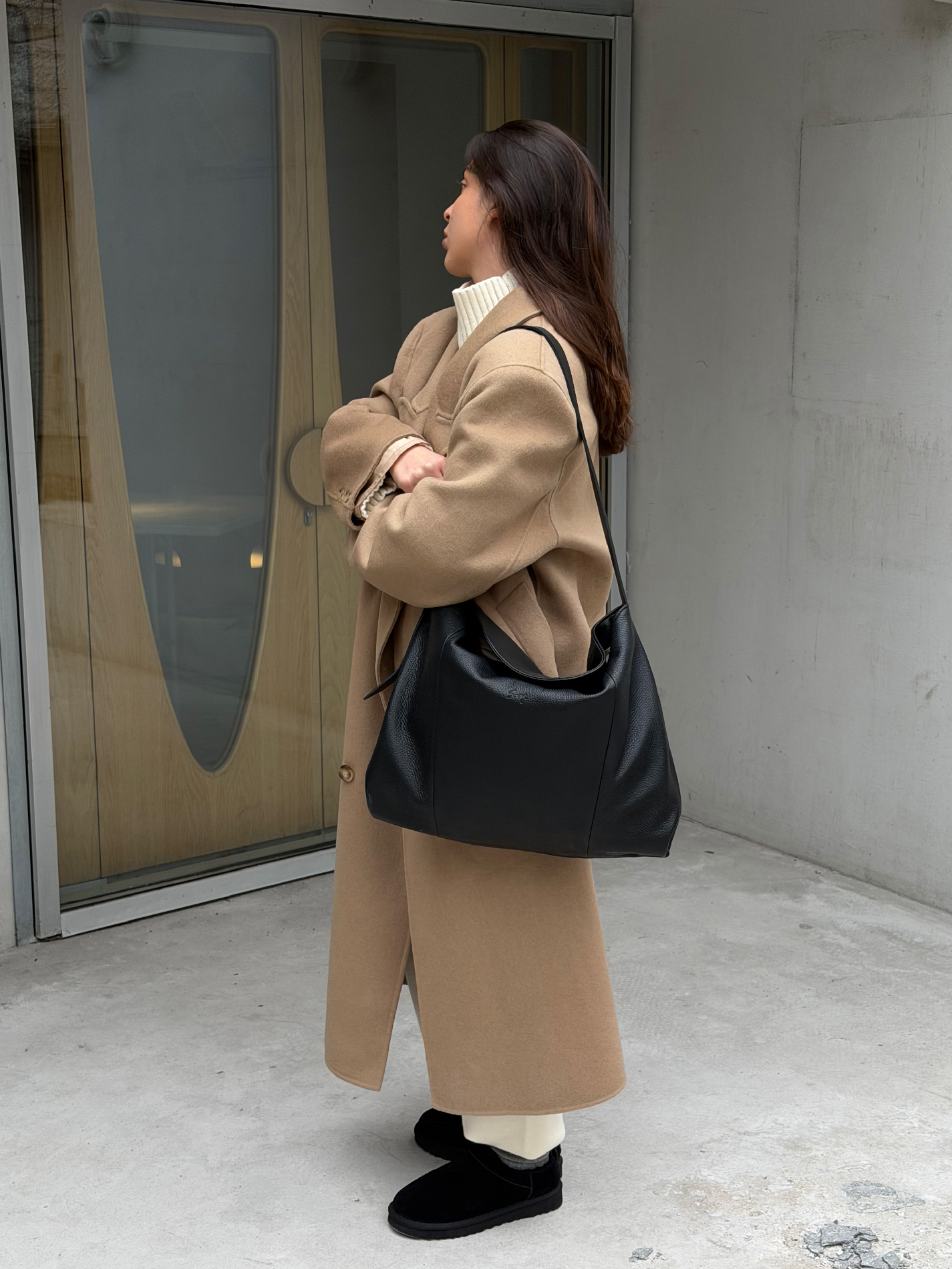 Шоппер 16 дюймов Кожаный шоппер для ноутбука 16 дюймов черного цвета