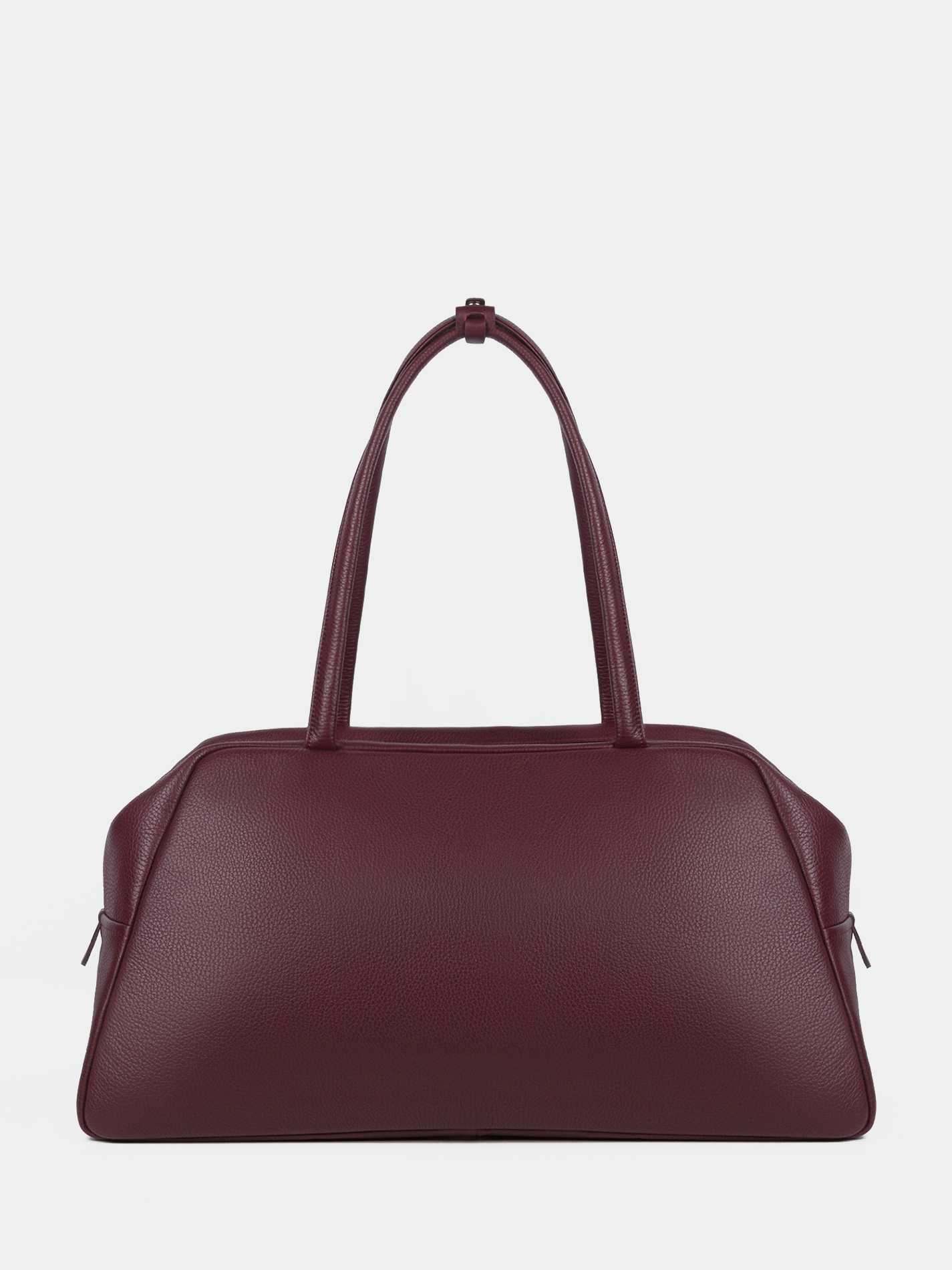 Сумка из натуральной кожи Кожаная сумка для ноутбука 14 дюймов цвета бургунди