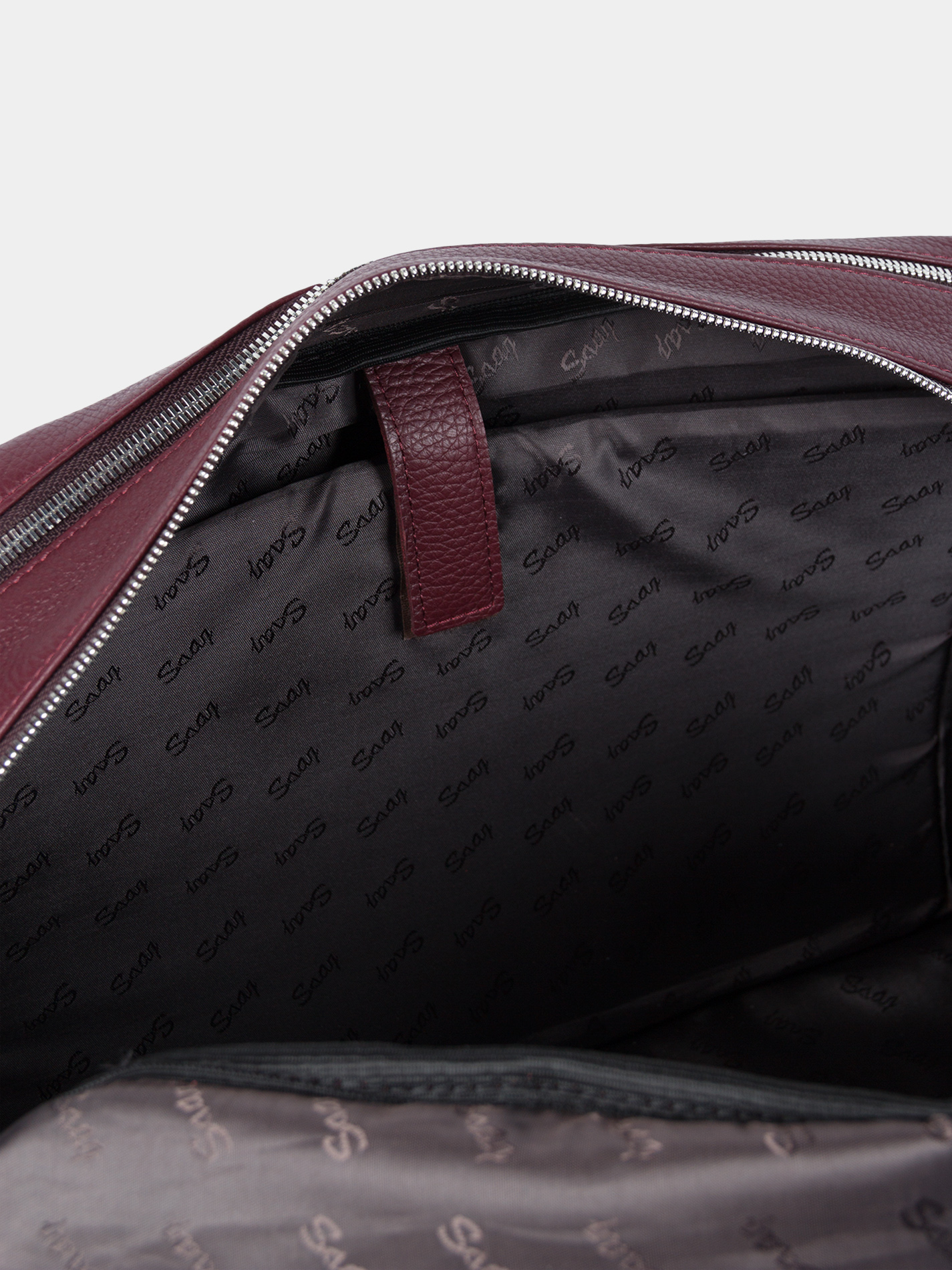 Сумка из натуральной кожи Кожаная сумка для ноутбука 14 дюймов цвета бургунди