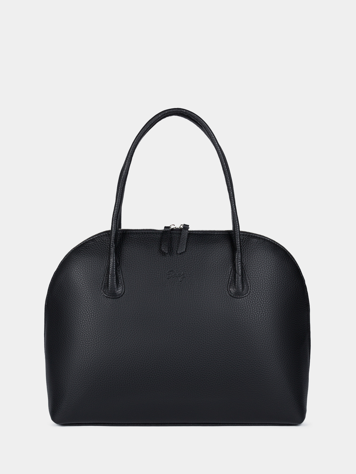 Кожаная сумка Terra 14 дюймов черного цвета