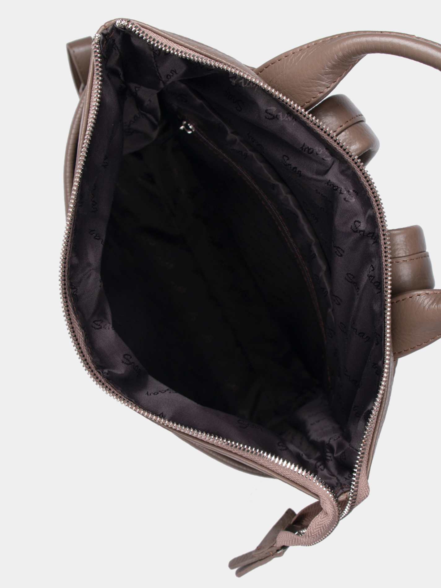 Рюкзак 14 дюймов Кожаный рюкзак 14 дюймов цвета темный тауп