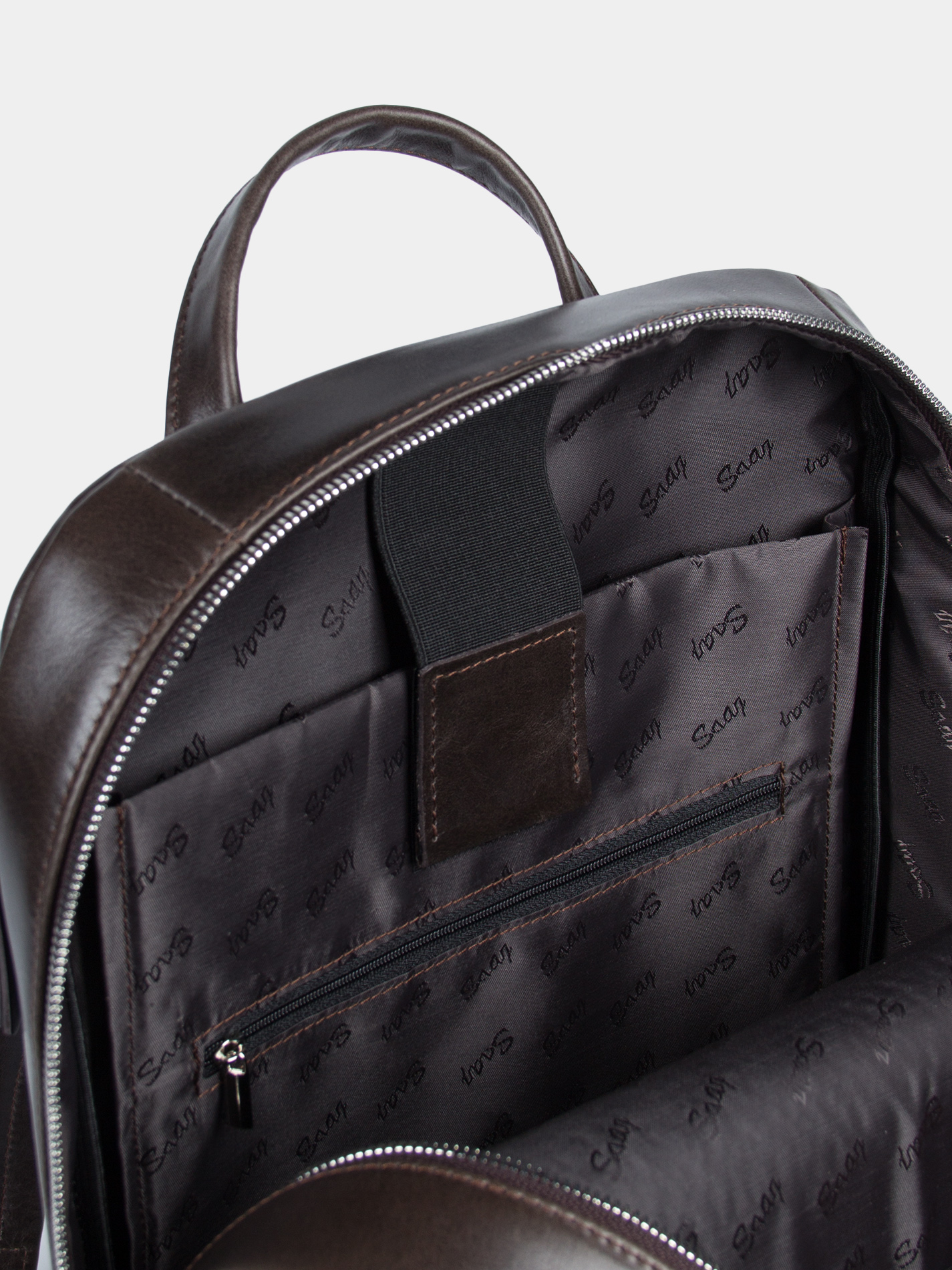 Рюкзак 14 дюймов Кожаный рюкзак для ноутбука 14 дюймов темно-коричневого цвета