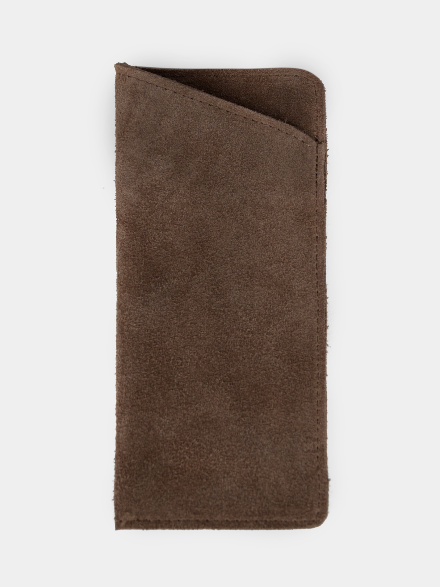 Замшевый очешник коричневого цвета