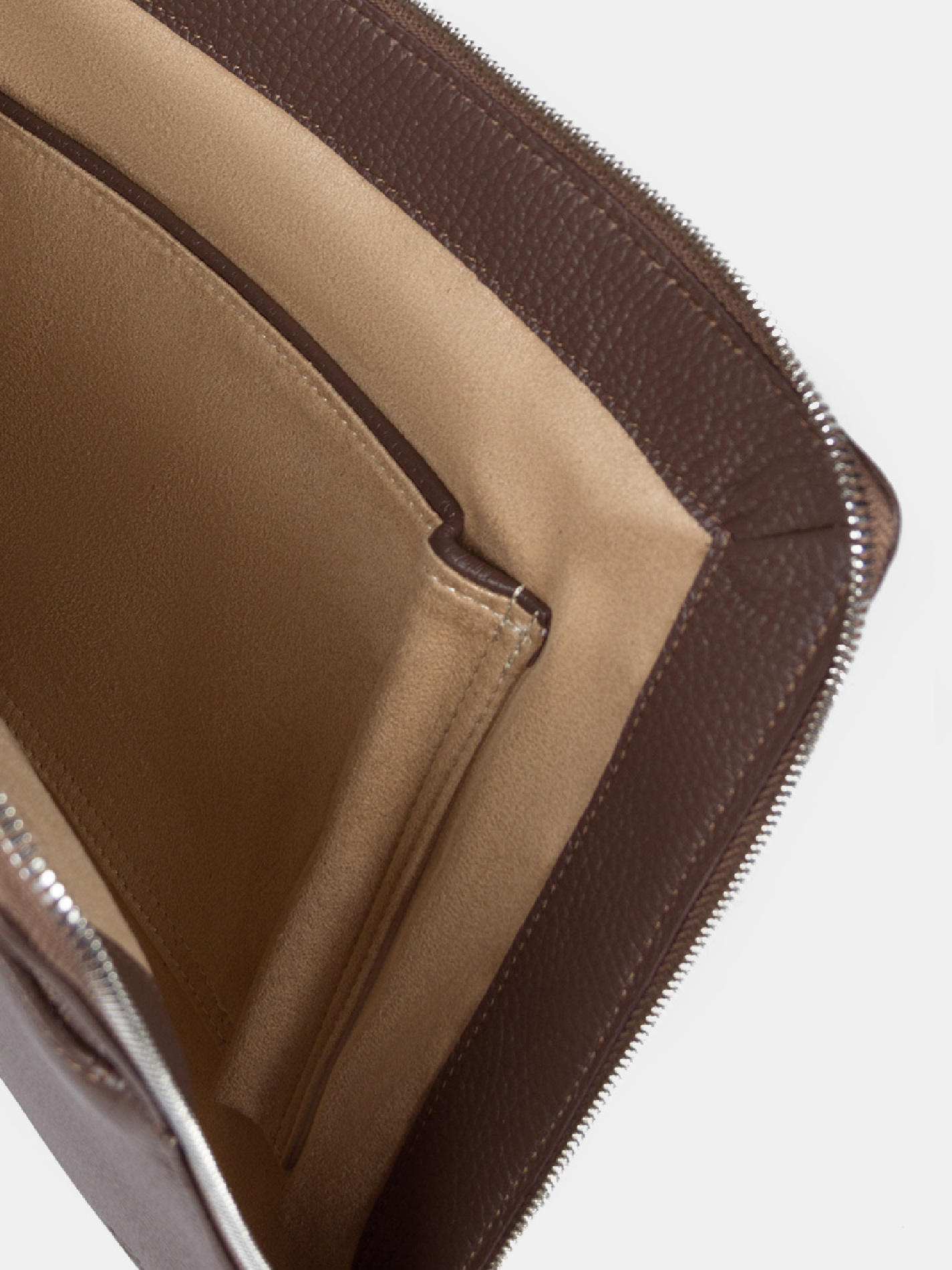 Чехол кожаный 14 дюймов из натуральной кожи шоколадного цвета