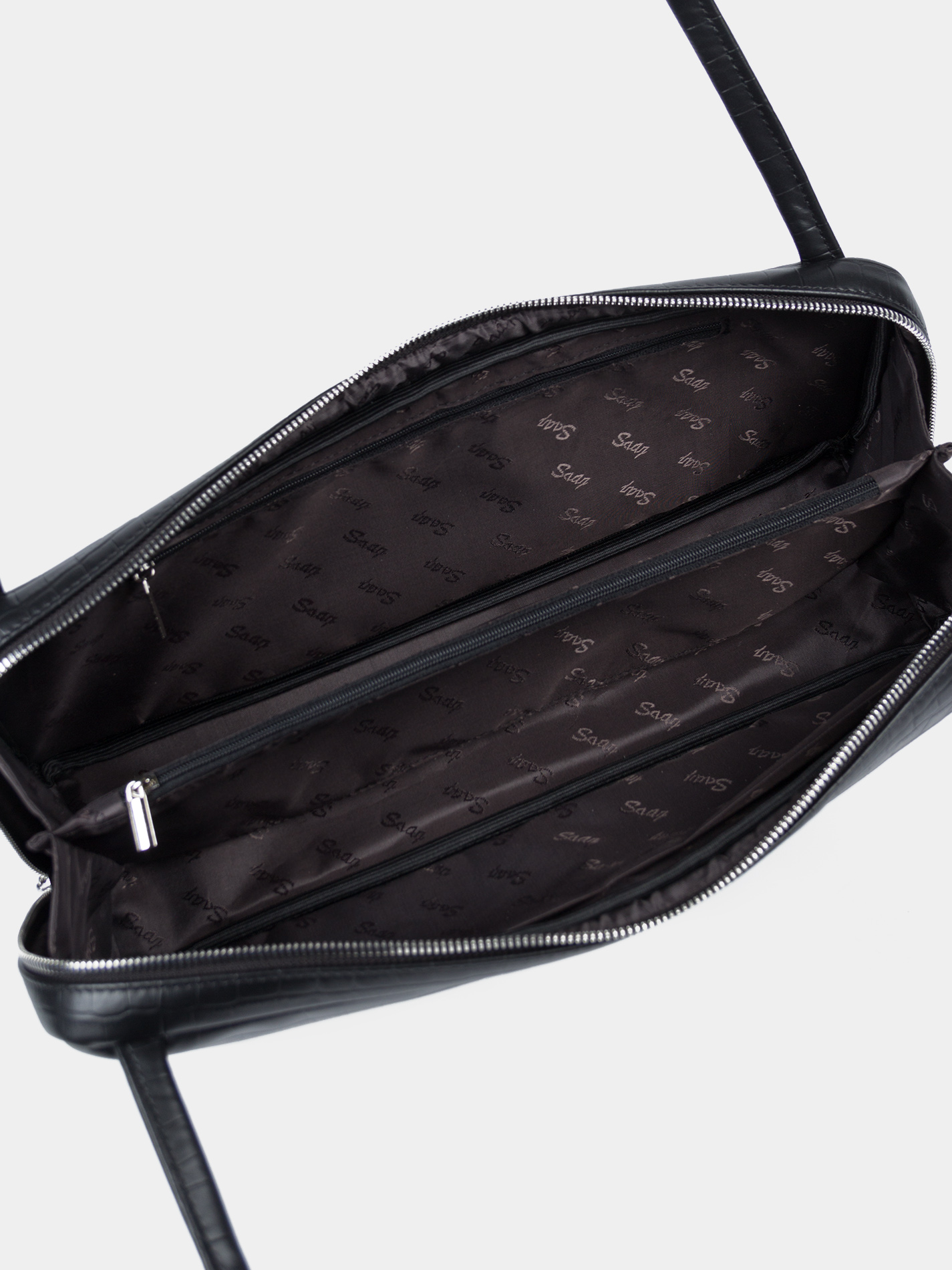 Сумка-такса из натуральной кожи Кожаная сумка-такса черного цвета