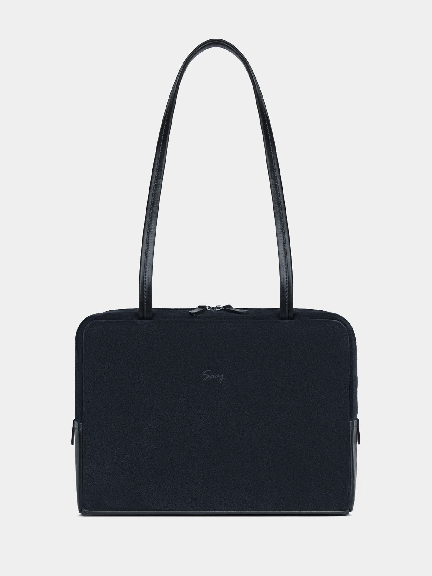 Замшевая сумка Айтишница 14 дюймов синего цвета