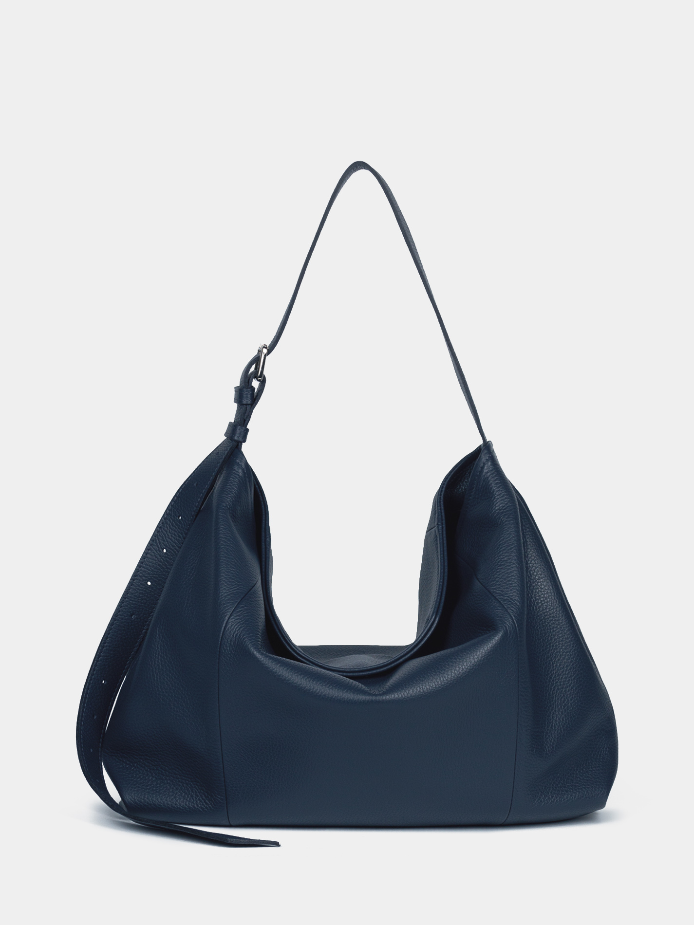 Кожаный шоппер для ноутбука 16 дюймов синего цвета