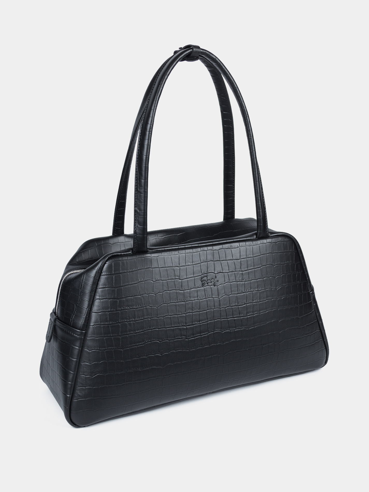 Кожаная сумка для ноутбука 14 дюймов черного цвета