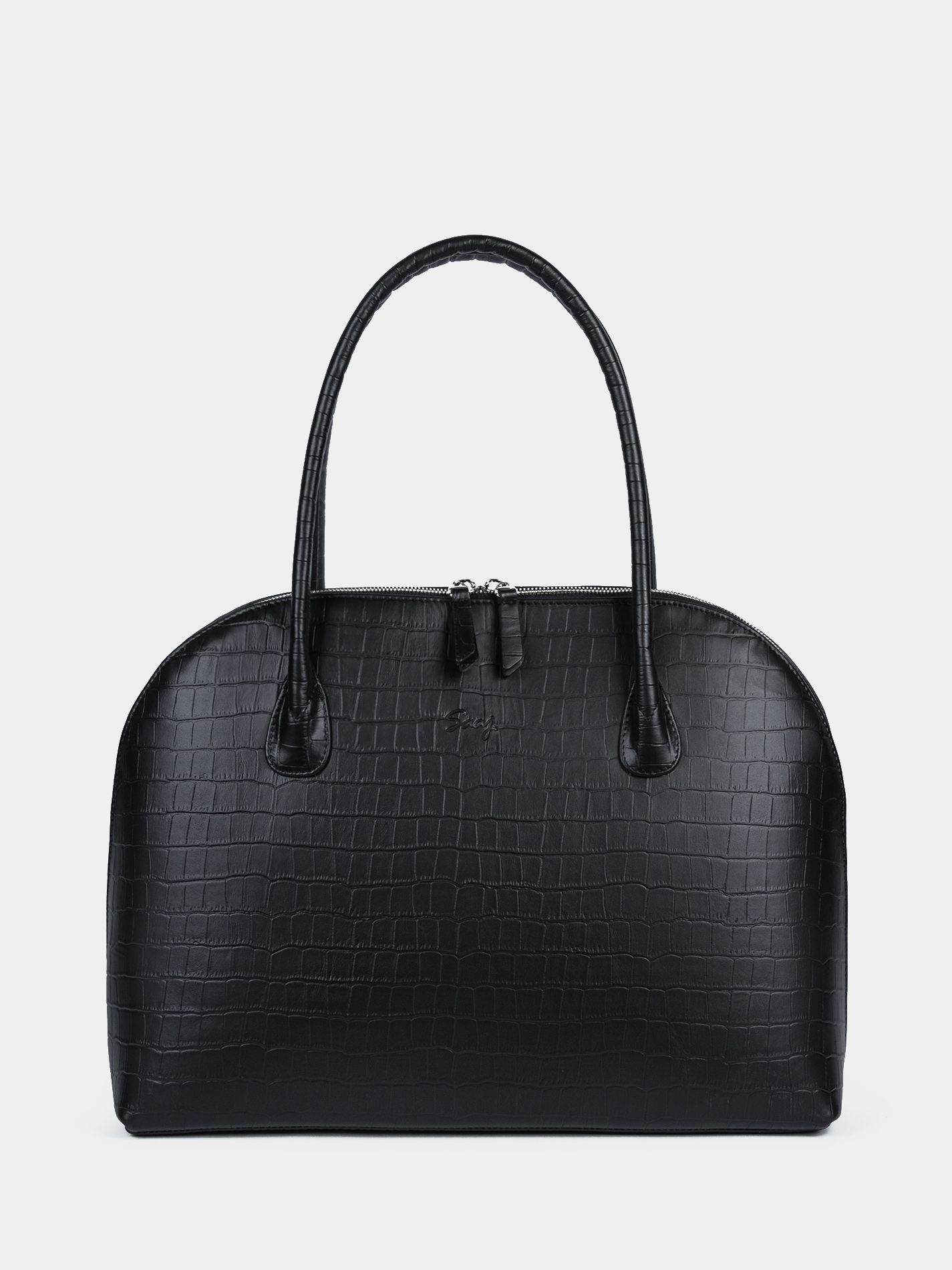 Кожаная сумка Terra 14 дюймов черного цвета