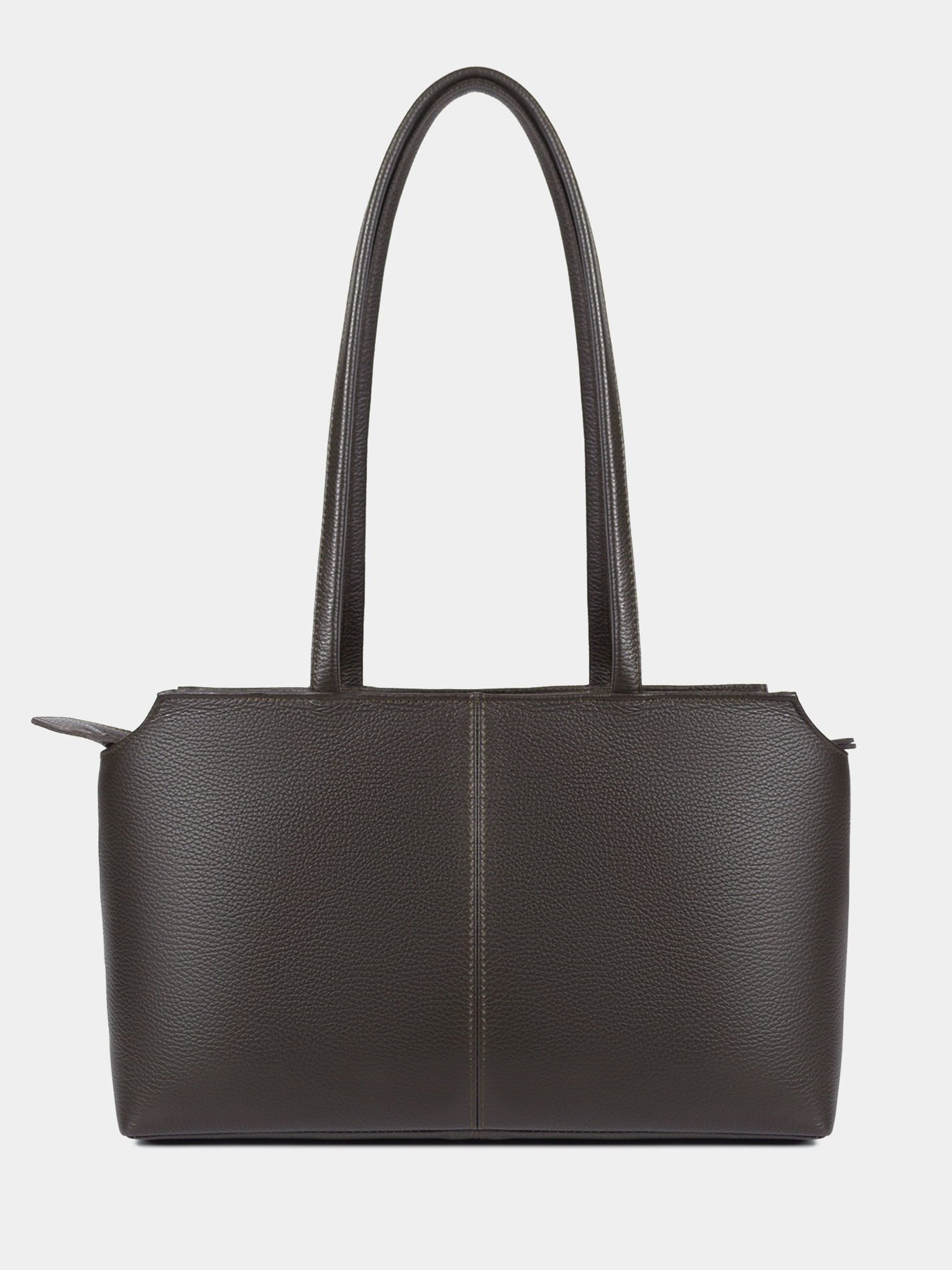 Сумка-тоут из натуральной кожи Кожаная сумка-тоут коричневого цвета