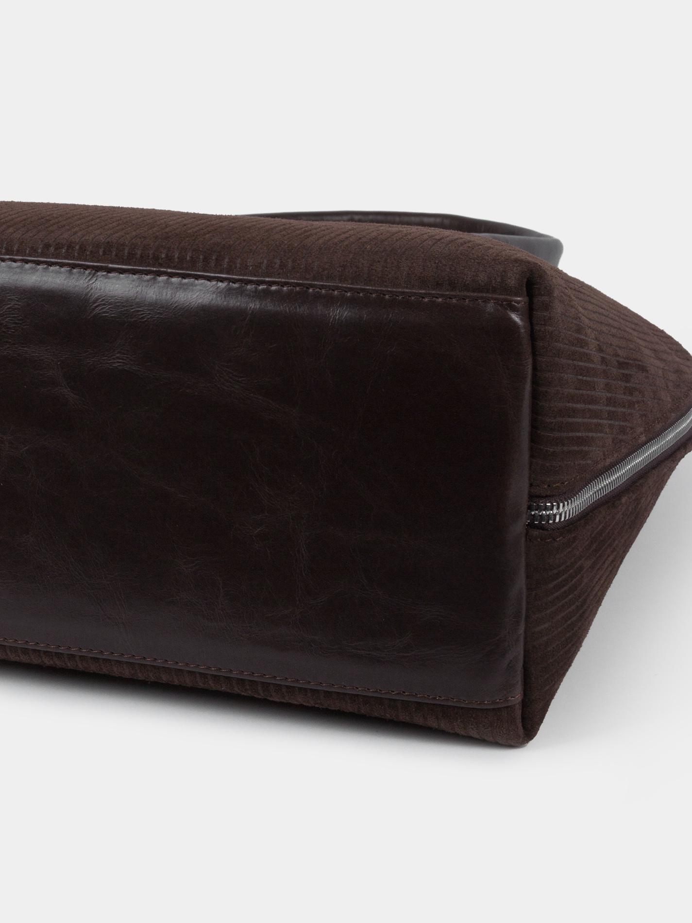 SLBM540_82BR_1 Замшевая сумка коричневого цвета для ноутбука 14 дюймов