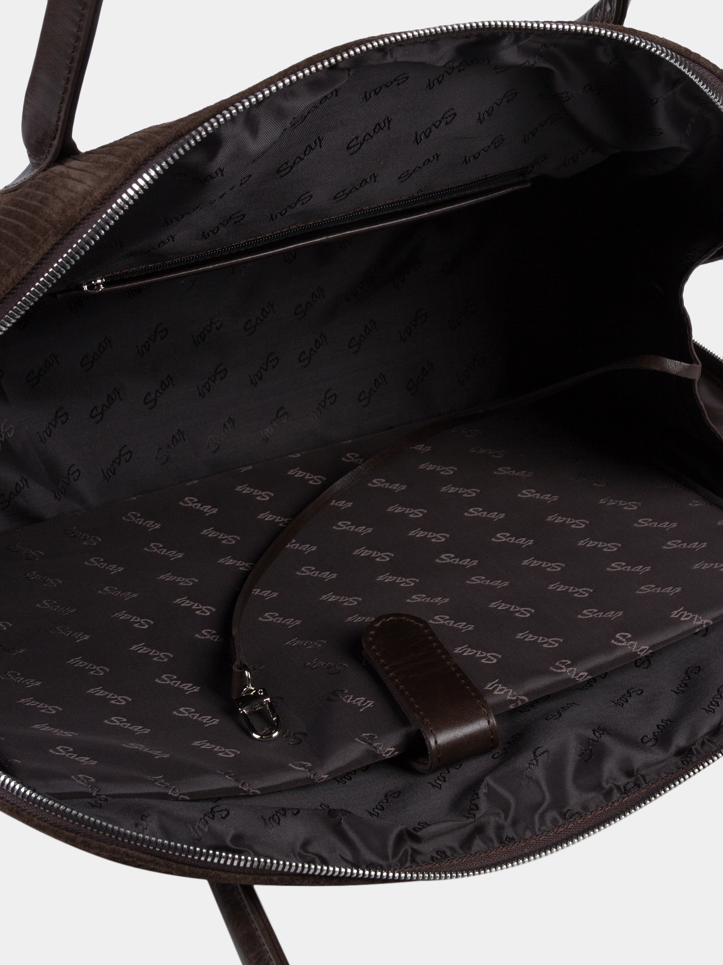 SLBM540_82BR_1 Замшевая сумка коричневого цвета для ноутбука 14 дюймов