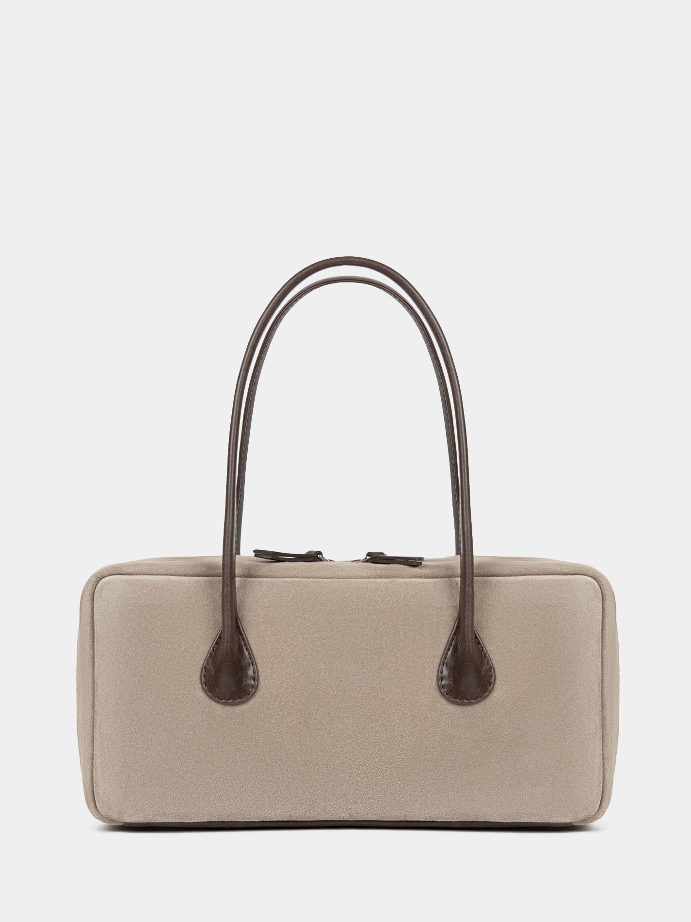 Сумка-багет из натуральной замши сумка, багет, женская, замшевая, кожаные ручки и донышко