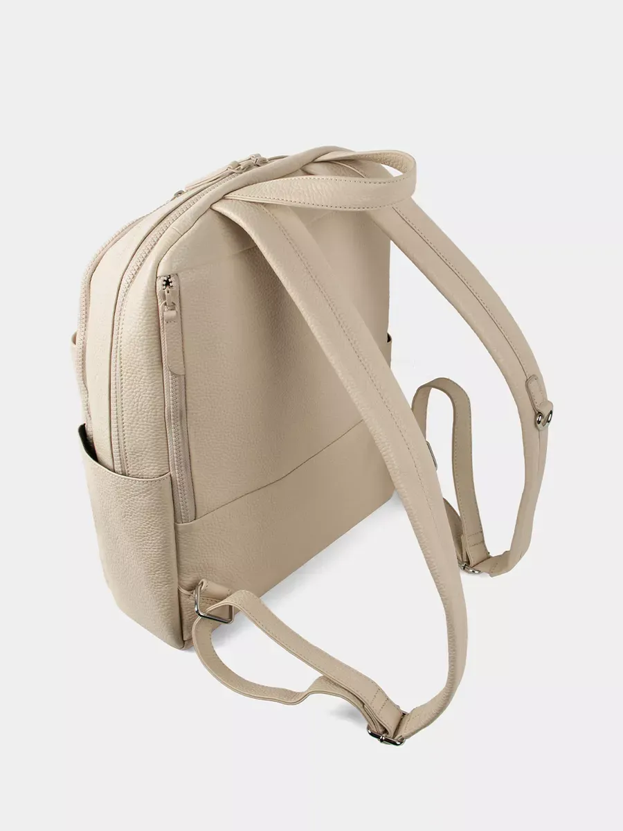 Рюкзак 13 дюймов Рюкзак женский кожаный 14 дюймов А4, боковые карманы