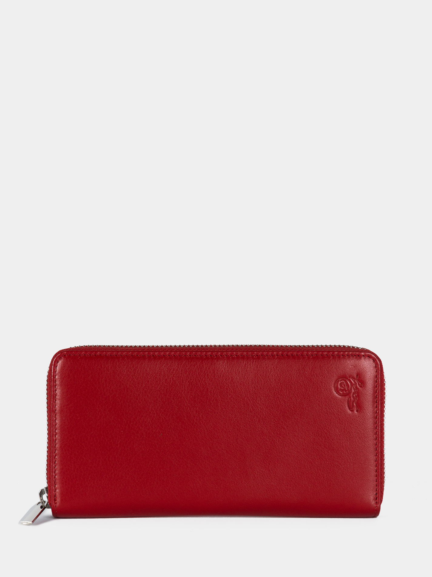 Женский кошелек из натуральной кожи красного цвета