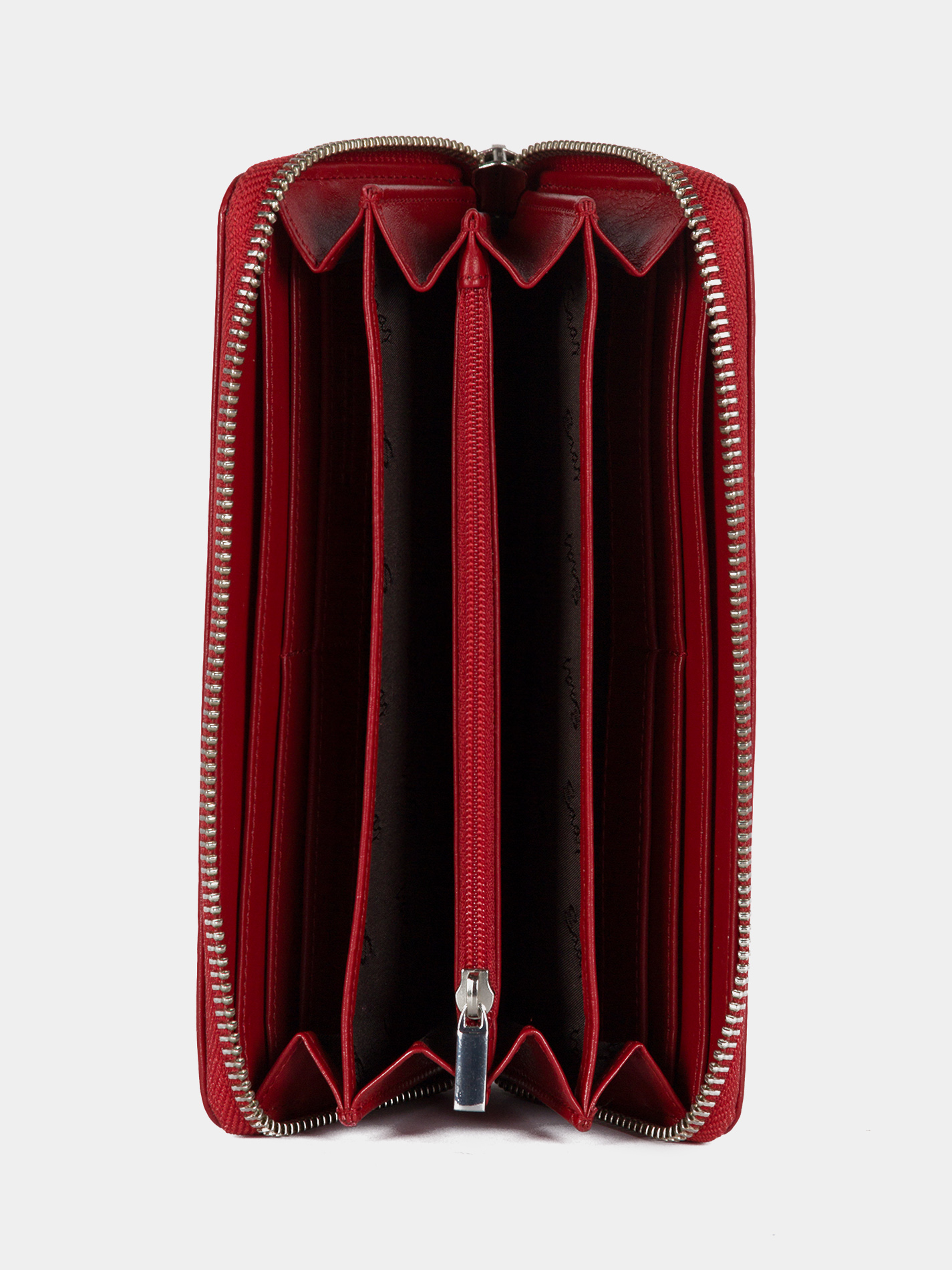 Женский кошелек из натуральной кожи красного цвета