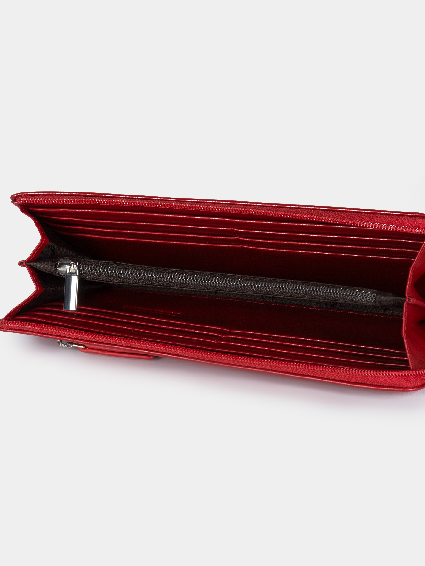 Женский кошелек из натуральной кожи красного цвета