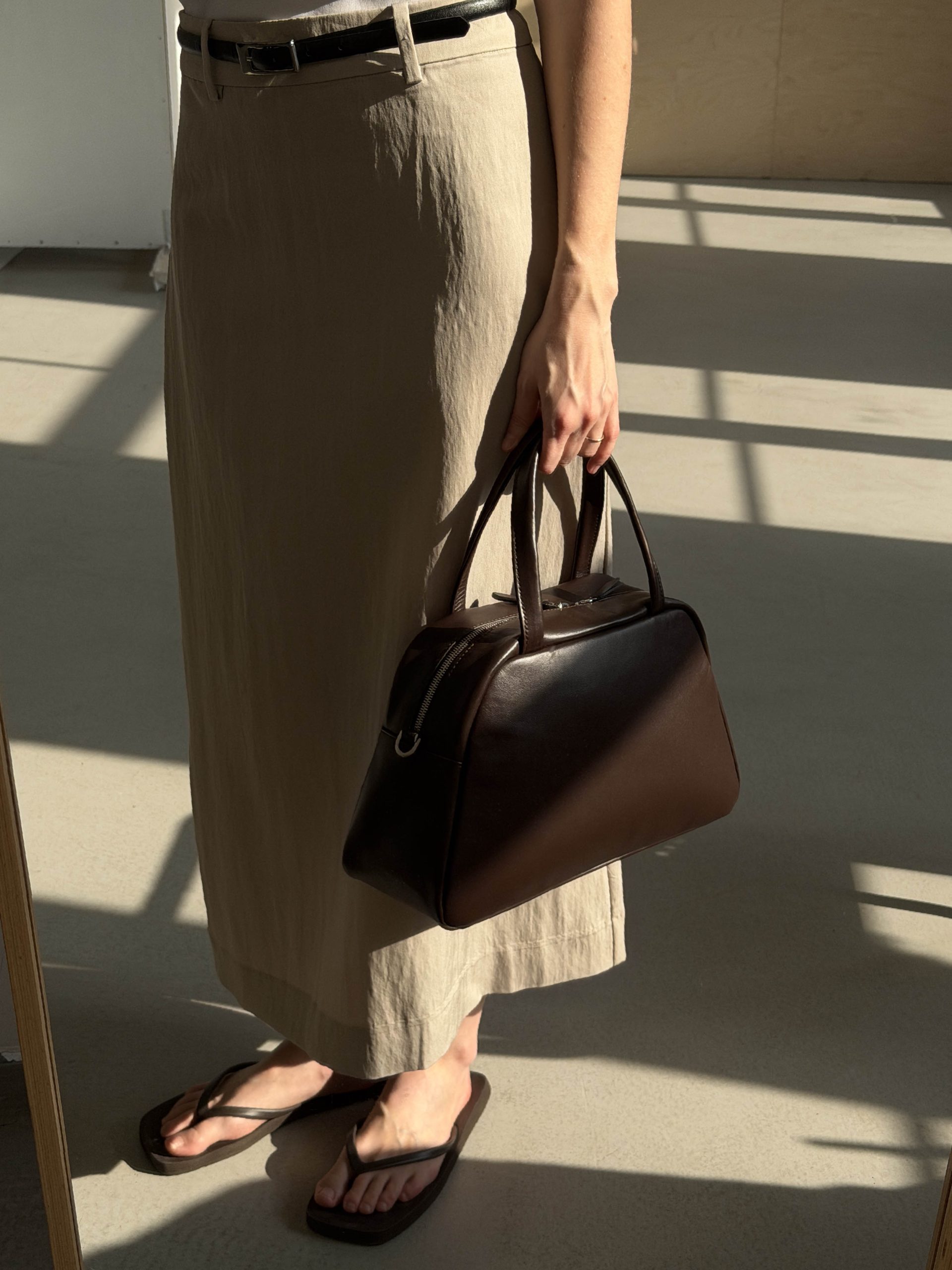 Кожаная сумка Balance MINI темно-коричневого цвета для планшета 11 дюймов