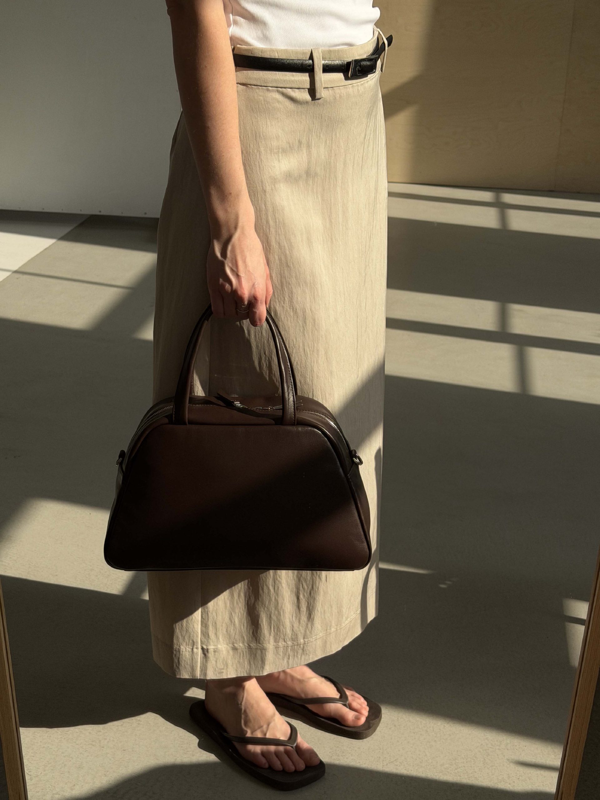 Кожаная сумка Balance MINI темно-коричневого цвета для планшета 11 дюймов