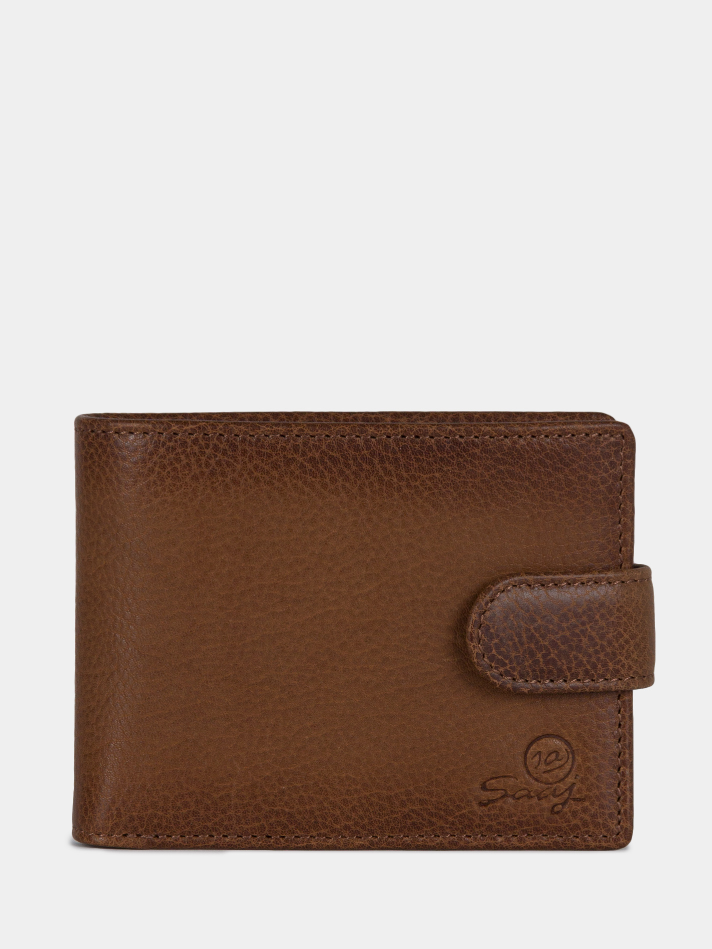 Кошелек из натуральной кожи светло-коричневого цвета