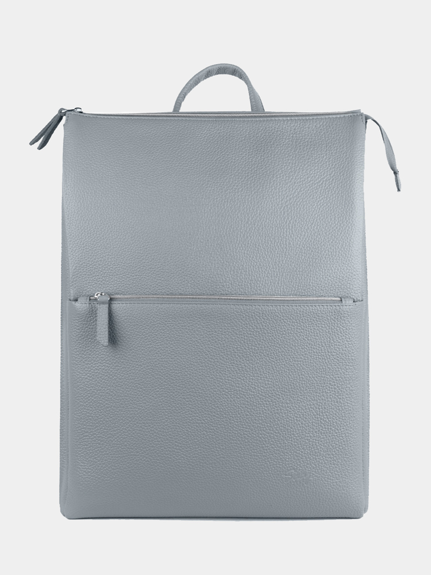 Рюкзак женский натуральная кожа небесного цвета 15 дюймов