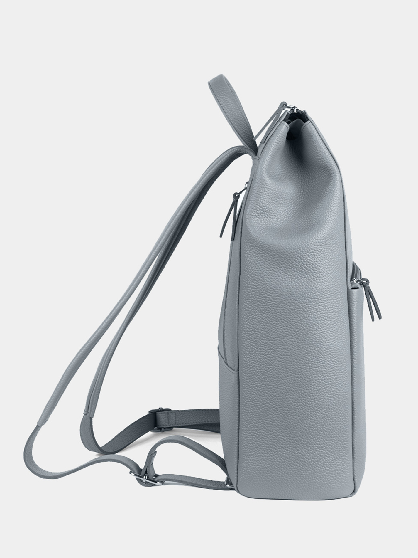 Рюкзак женский натуральная кожа небесного цвета 15 дюймов