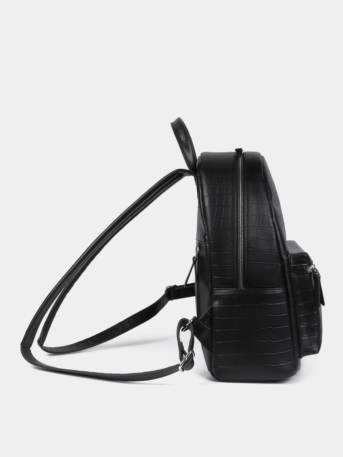 Рюкзак женский кожаный черного цвета