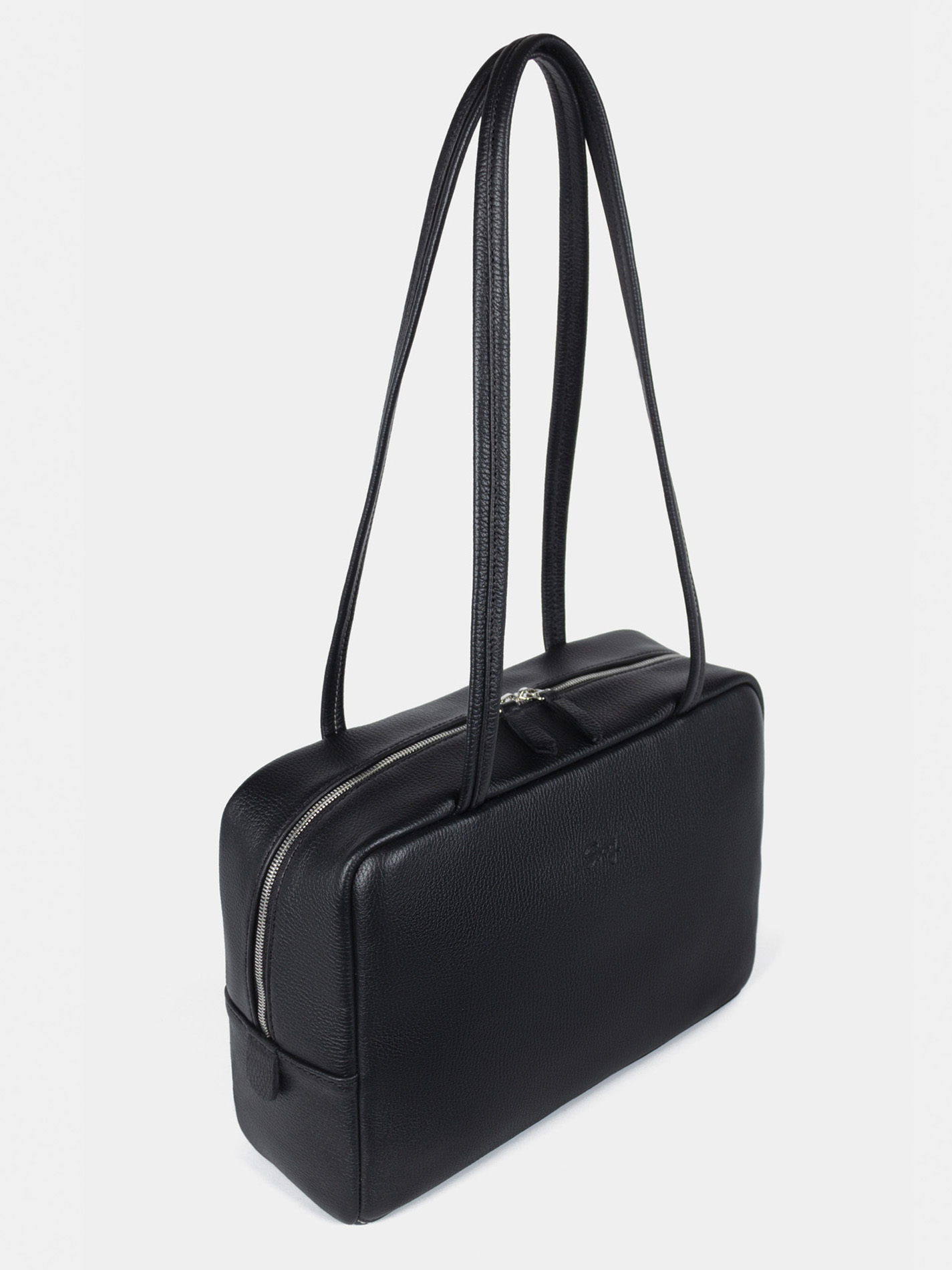 Айтишница 14 дюймов из натуральной кожи черного цвета