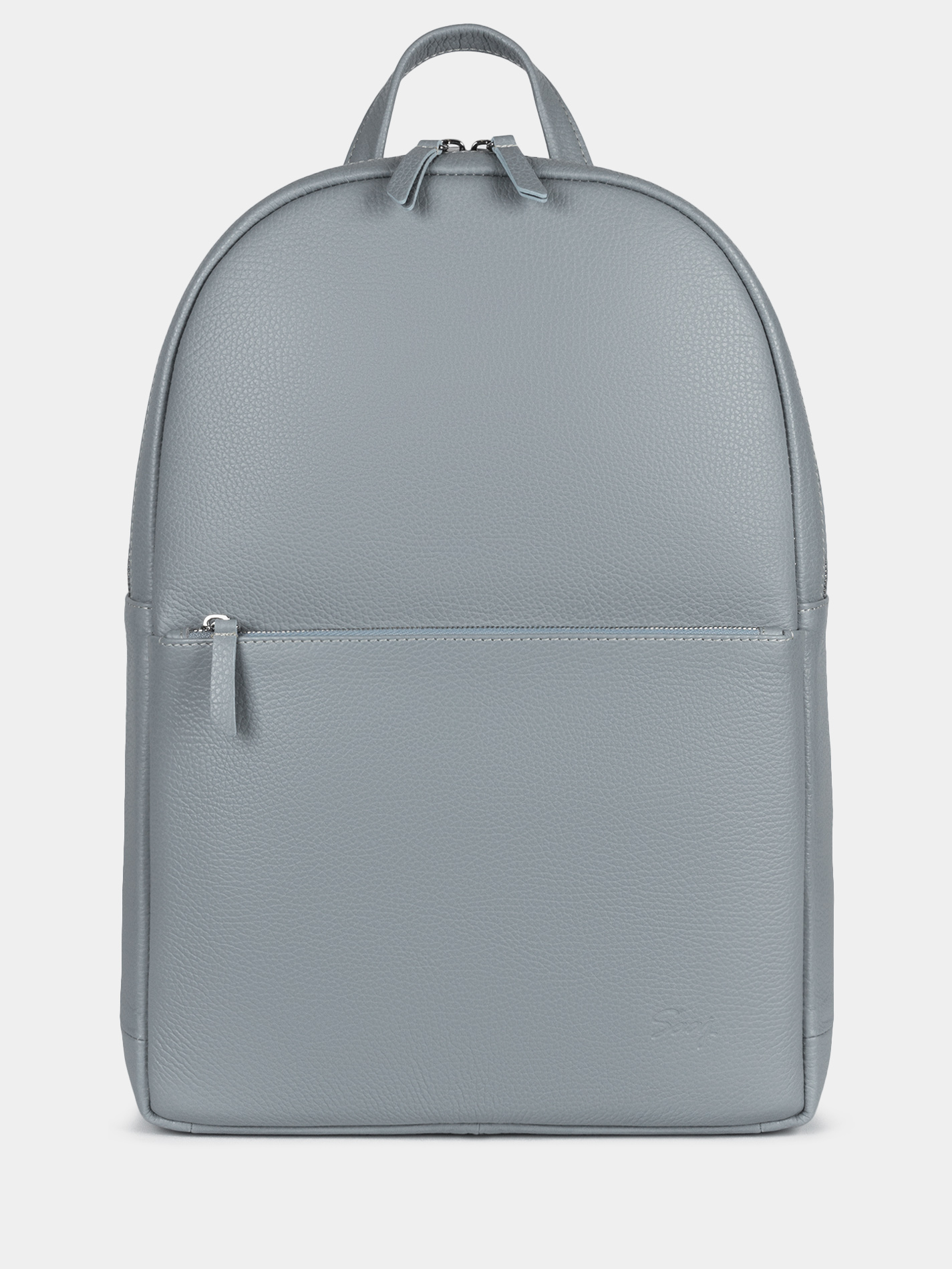 Кожаный рюкзак 14 дюймов небесного цвета