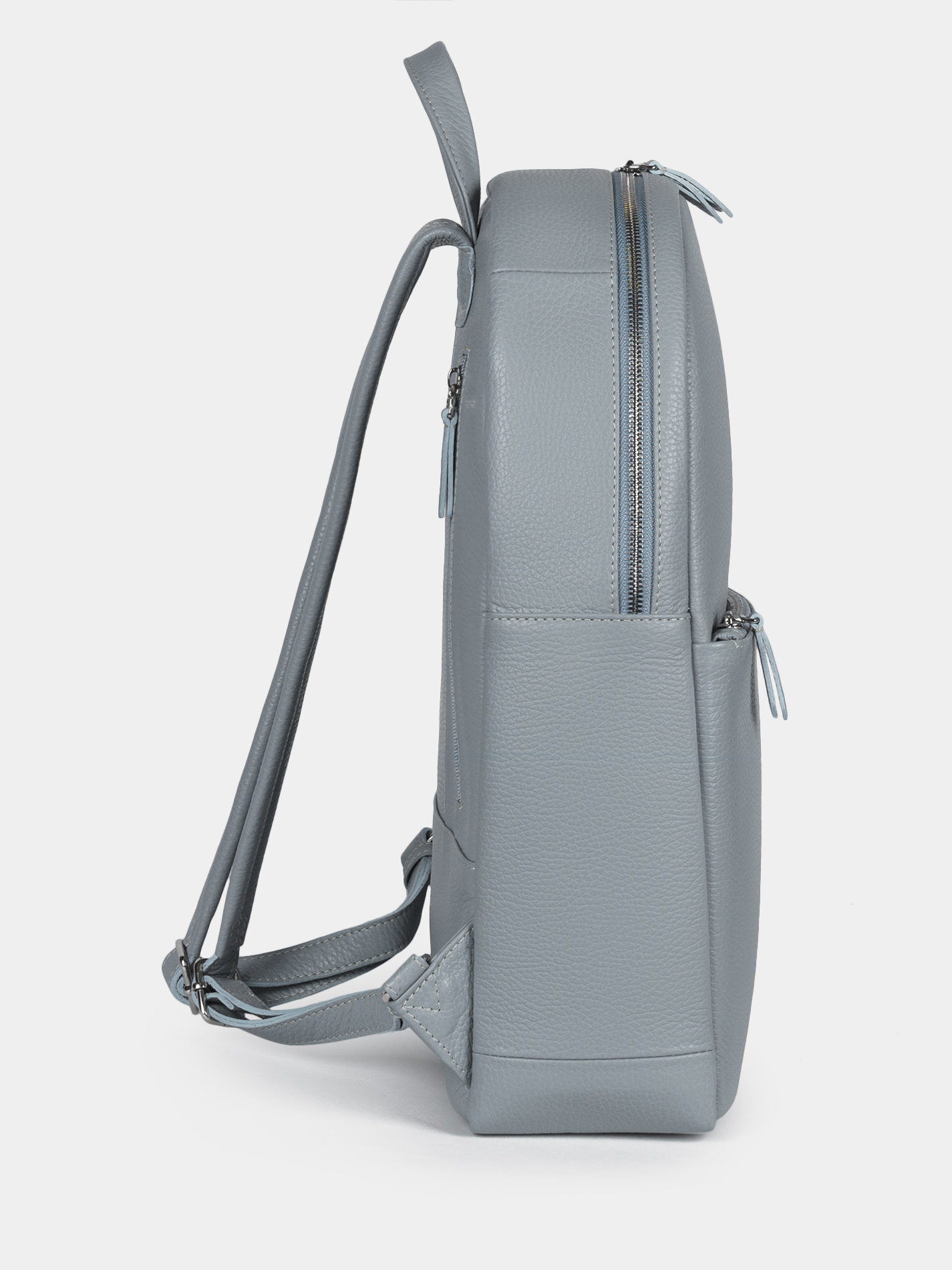 Кожаный рюкзак 14 дюймов небесного цвета